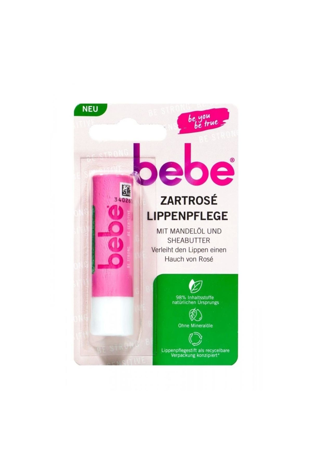 Bebe Zartpflege-Sensitive Children's Lip Care Balm - Natural Rose 1