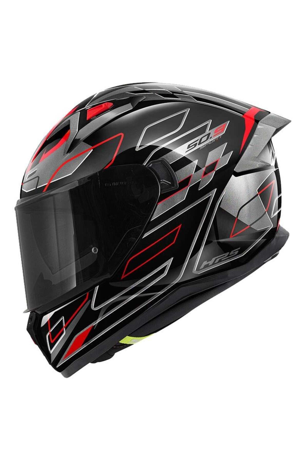 Givi-50.9 Assault Black-Titanium-Red Helmet 2