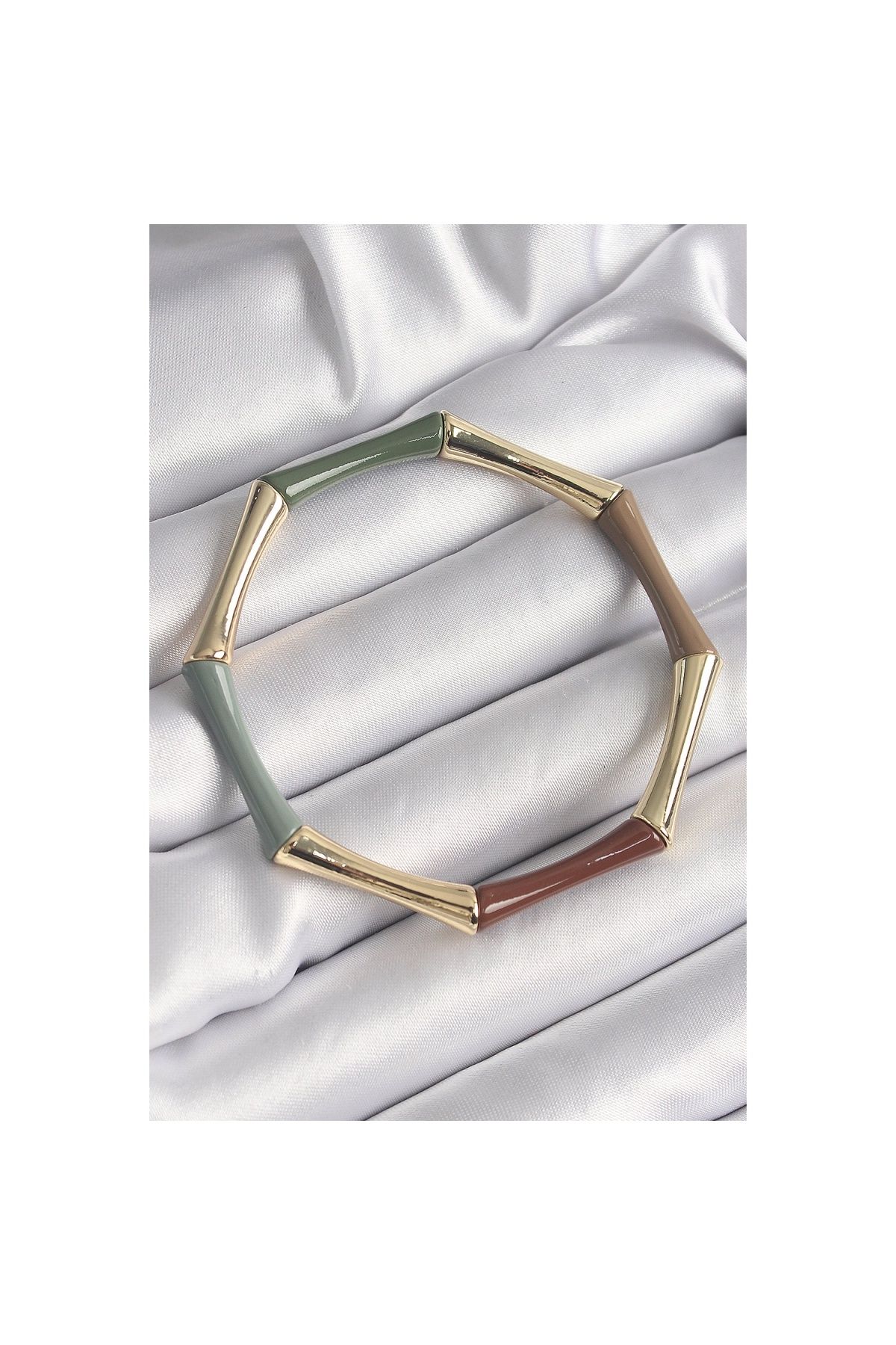 maarketim-Brass Mix Color Elastic Bamboo Model Women's Bracelet 1