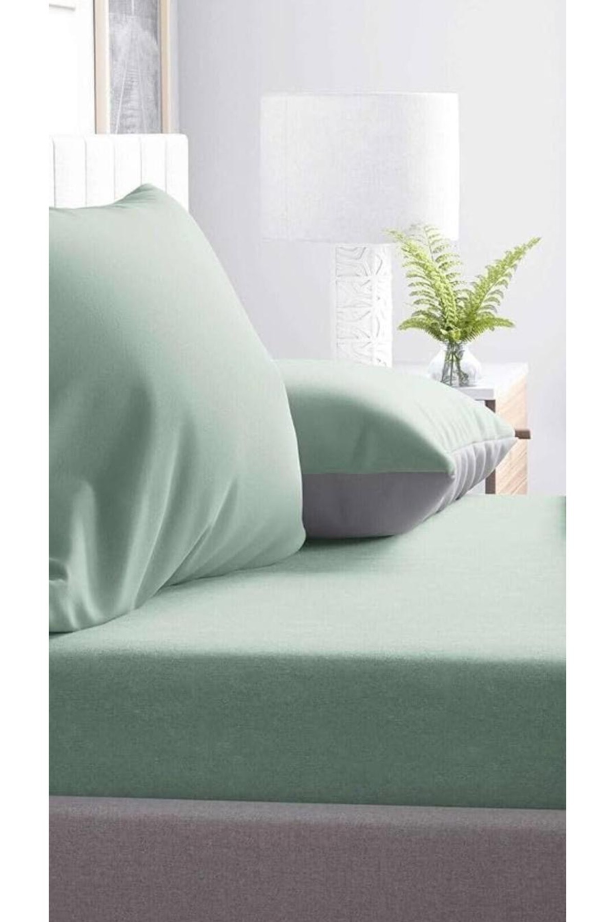 GERCELLA-Double 100% Cotton Open Oil Bed Sheet - 160X200 30 cm Elastic Bed Sheet 1