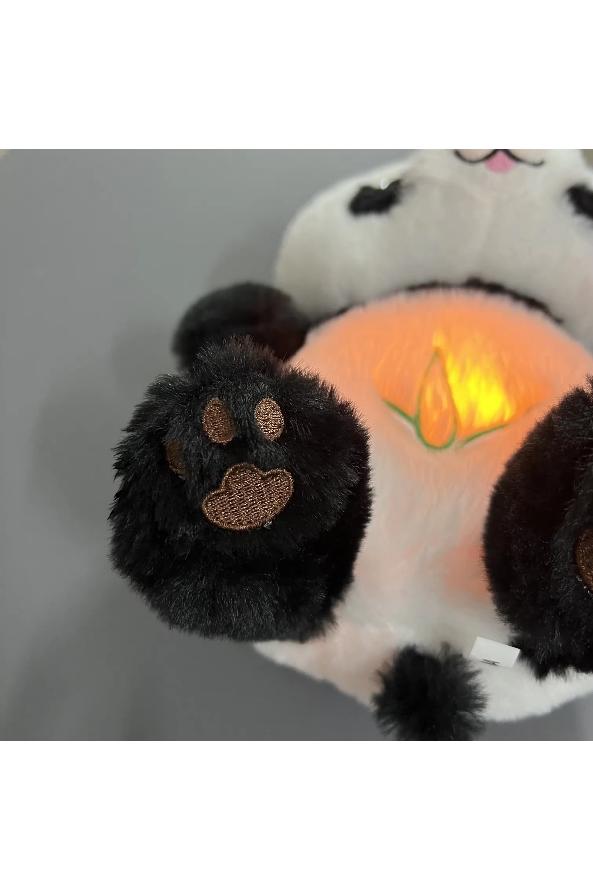 NB market Nefes alan panda peluş oyuncak uyku arkadaşı müzikli ışıklı nefes alıp veren peluş fotoğrafı 4 (önizleme)