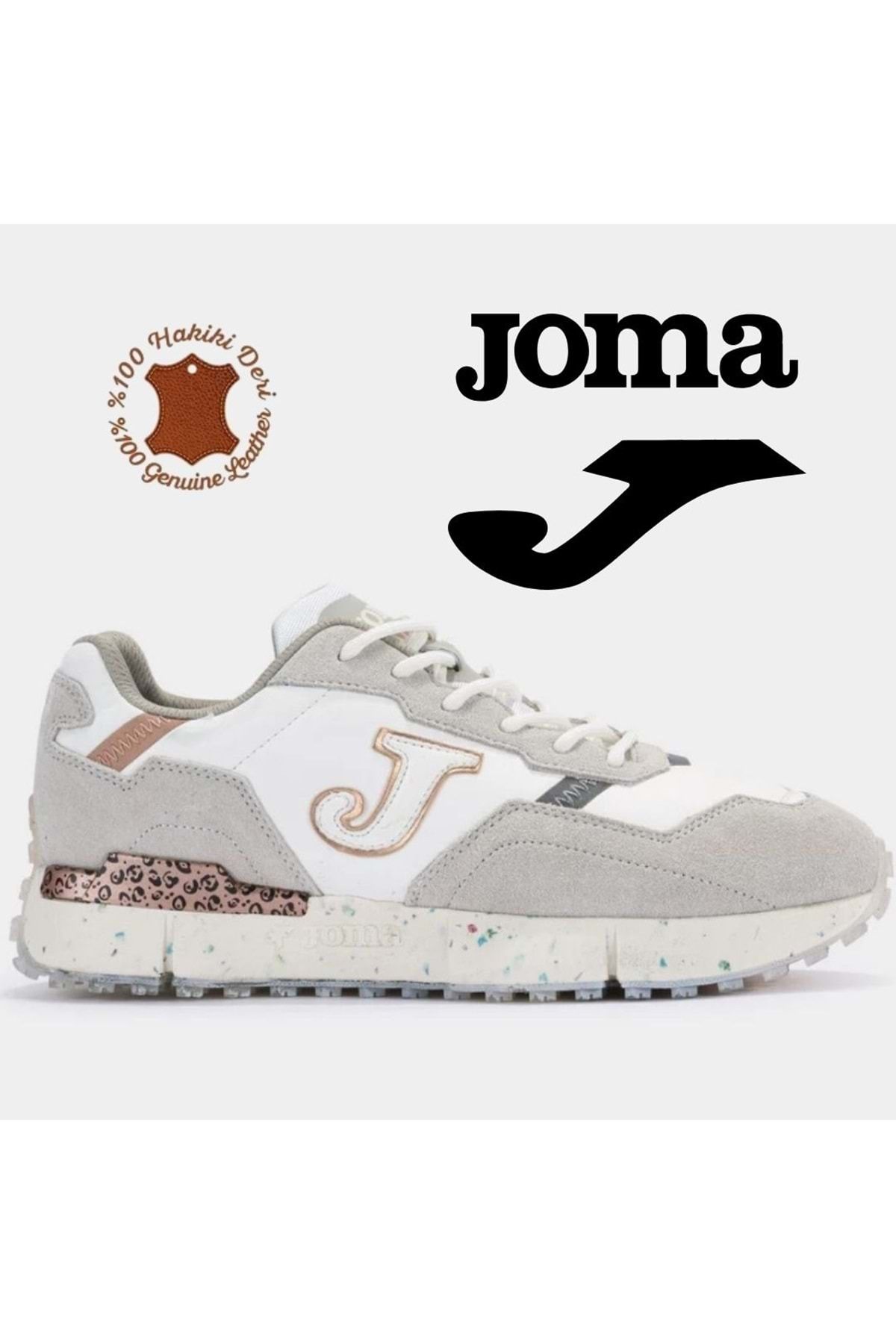 Kids Club Shoes Joma C-1992 Hakiki Deri Sneaker Unisex Spor Ayakkabı BEJ