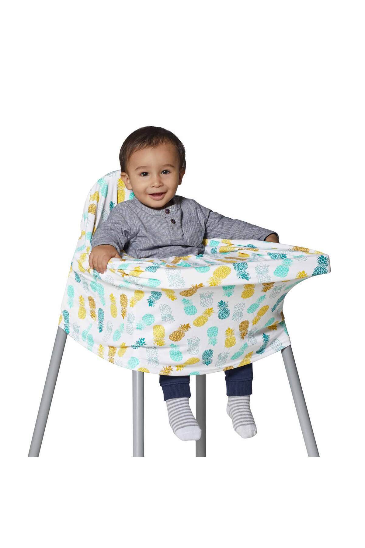 Zuppers Fonksiyonel Puset Ve Emzirme Örtüsü - Ananas -Kese Çanta Hediyeli fotoğrafı 4 (önizleme)