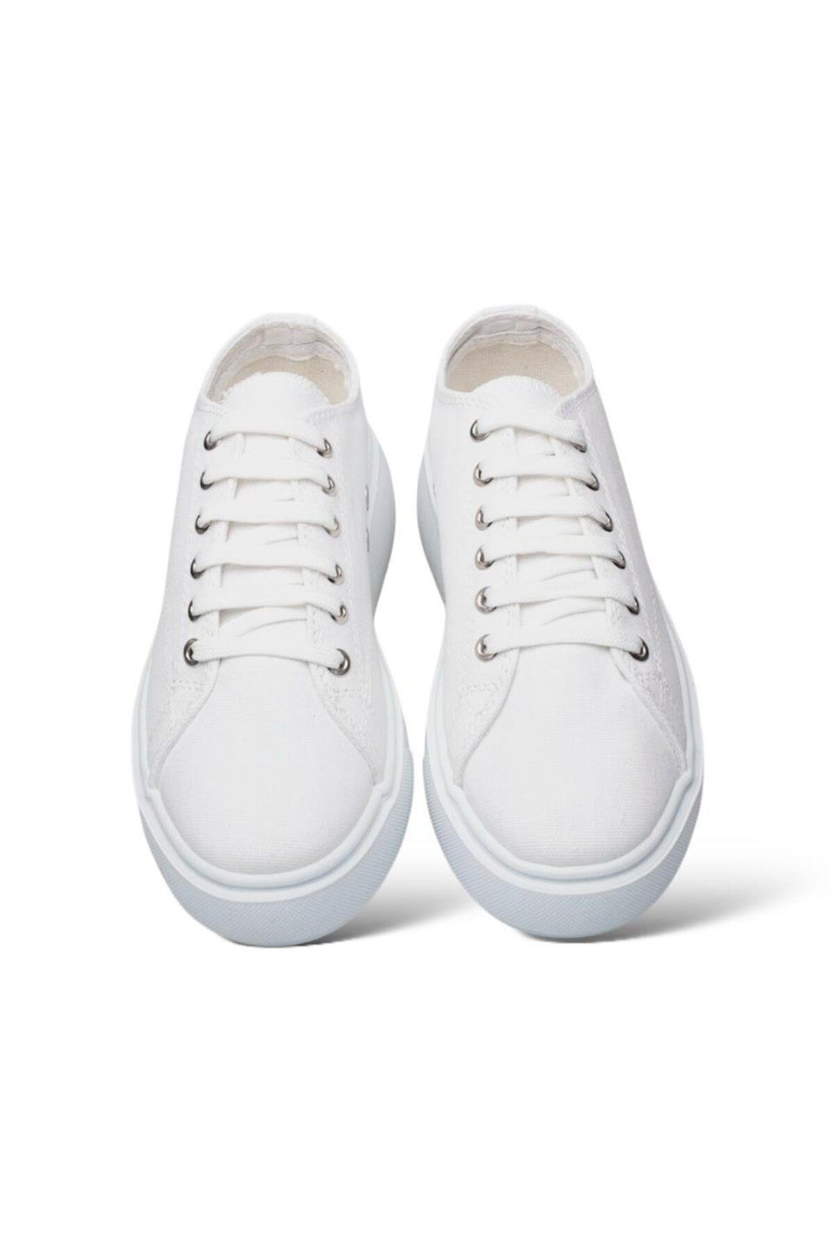 Liger-Women's Linen Sneakers - Comfortable Fit and Thick Sole White 4