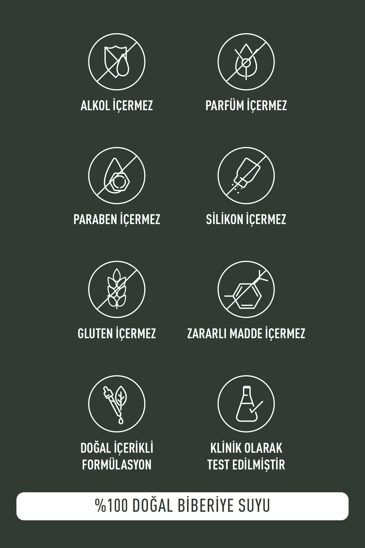 Keratin İçerikli %100 Saf Biberiye Suyu Dökülme Karşıtı ve Hızlı Saç Uzama Etkili Saç Toniği 100 ML — 012 — تصویر 5 از 5