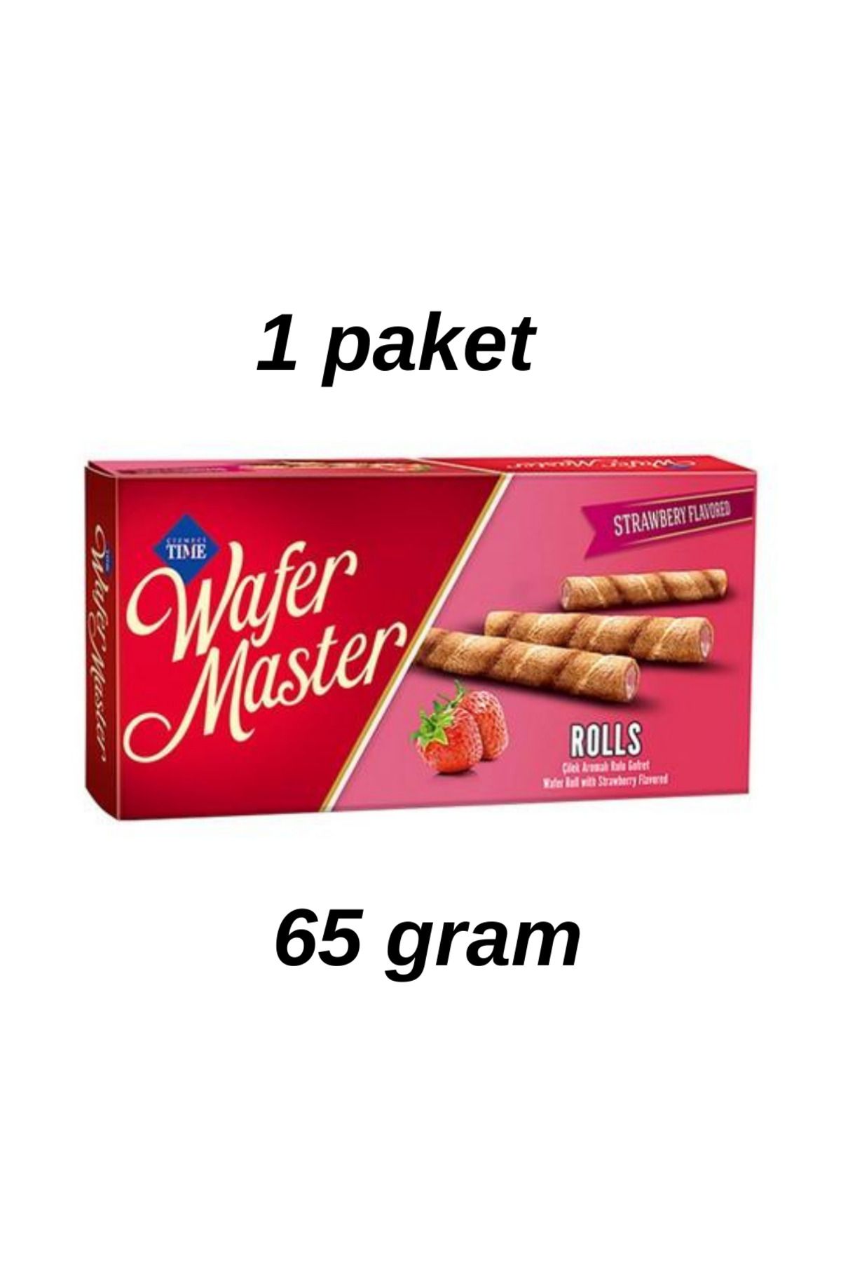 çizmeci çizmeci Wafer Master Çilekli 65 gr x 1 Paket