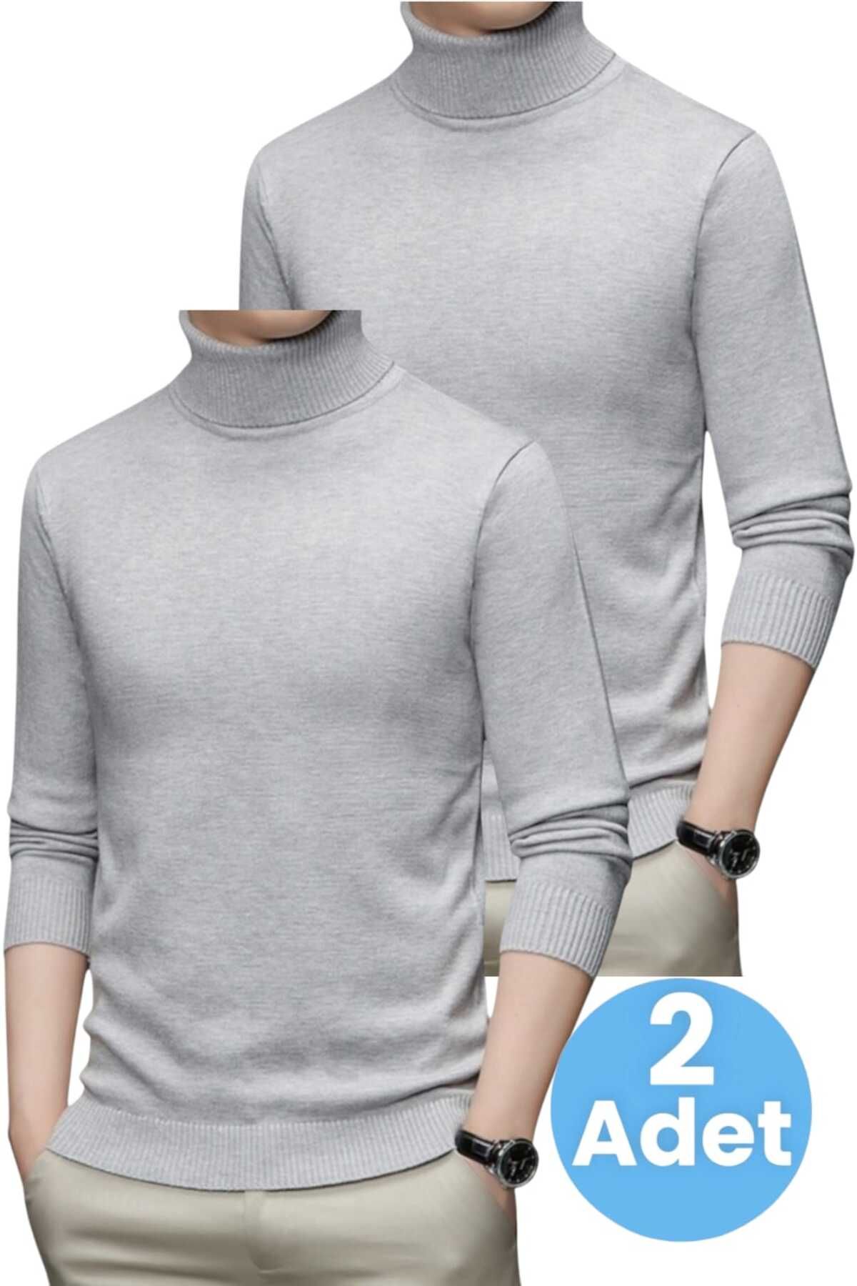 Mood Agenda-2-Piece Men's Non-Pilling Throat Knitwear Sweater Fisherman Knitwear Sweater 1