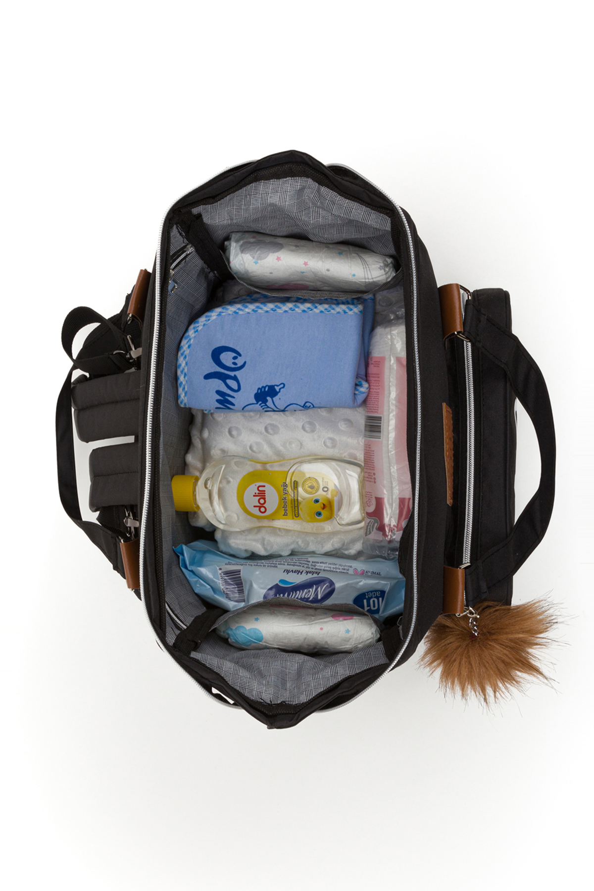 Lui Baby Anne Bebek Bakım Sırt Çantası Termal Biberonlu Bebek Arabası Askı Aparatlı fotoğrafı 7 (önizleme)