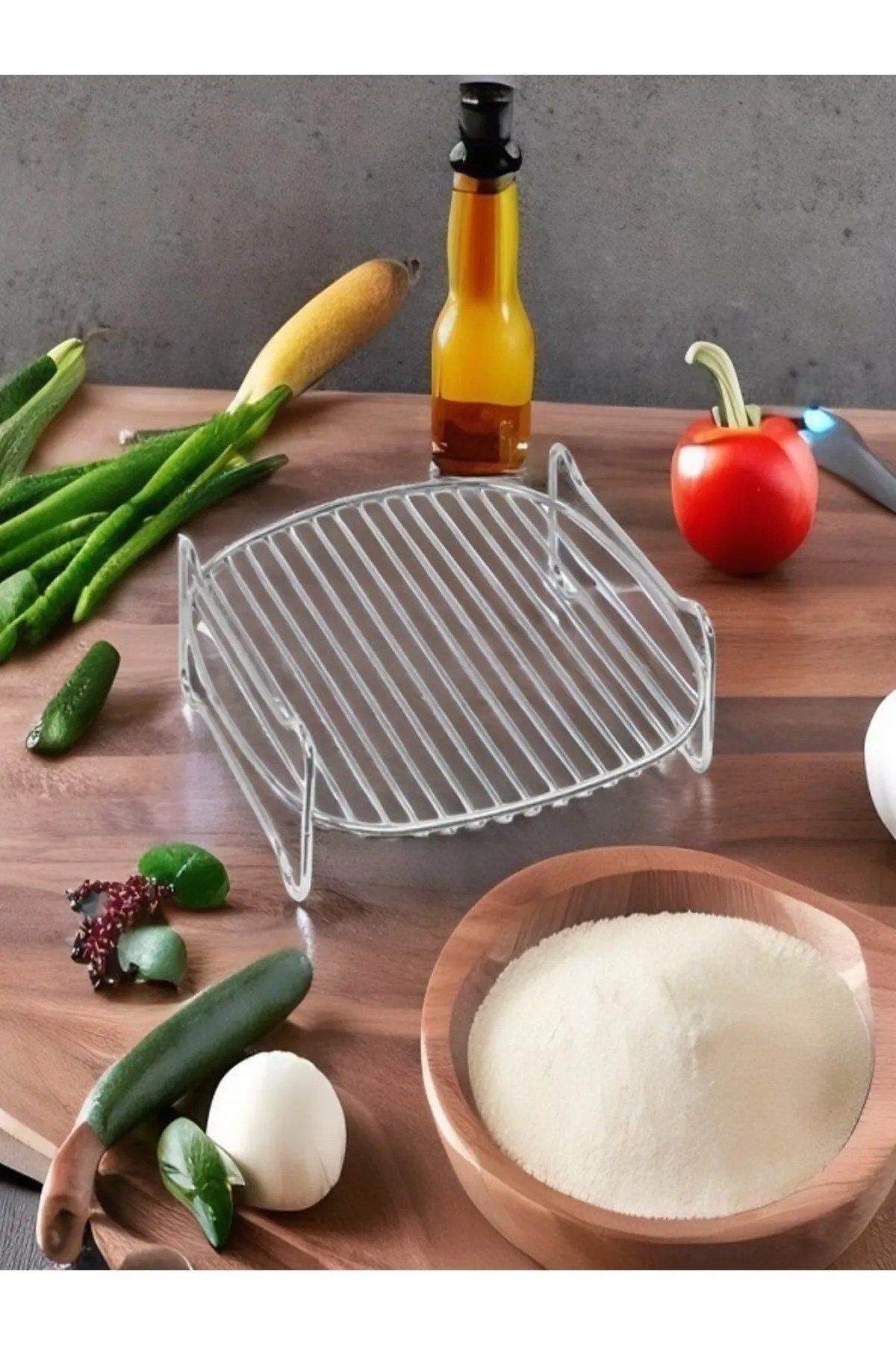 naque Airfryer Izgarası- Xxl Fritöz Izgara Teli Airfryer Fritöz Fırın Teli