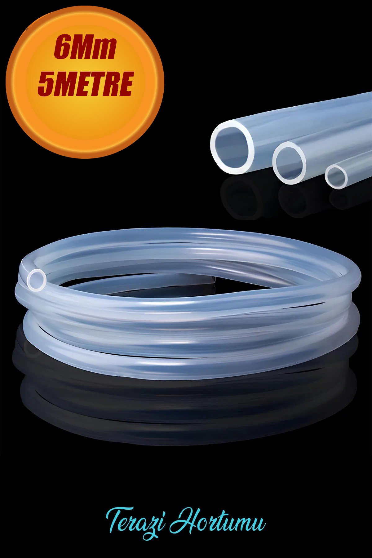 NUBLADO 5 Metre Şeffaf Terazi Hortumu İç Çap 6 mm Termosifon Doğal Gaz Terazi Otomobil Kapı Fitili.