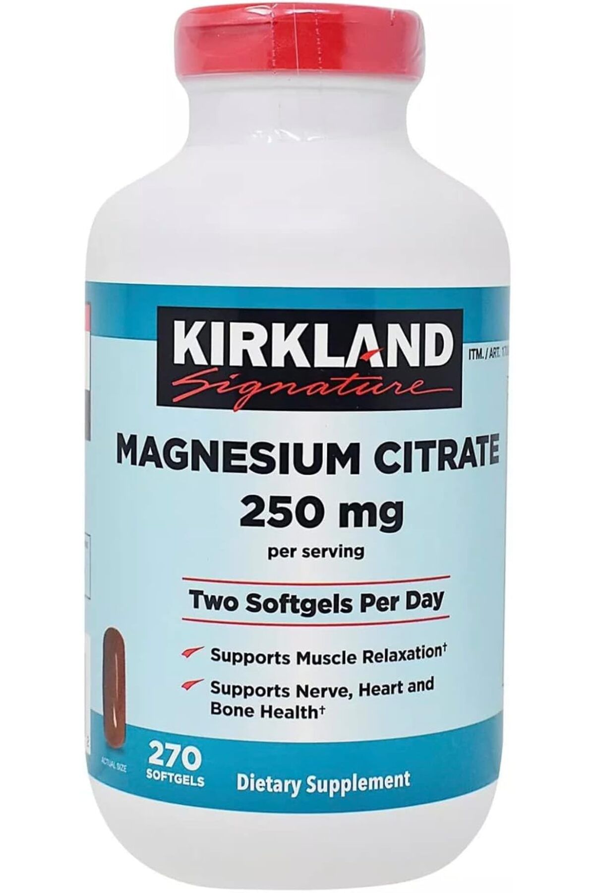 Kırkland Kirkland Signature Magnesium Citrate 250 mg 270 Softgels