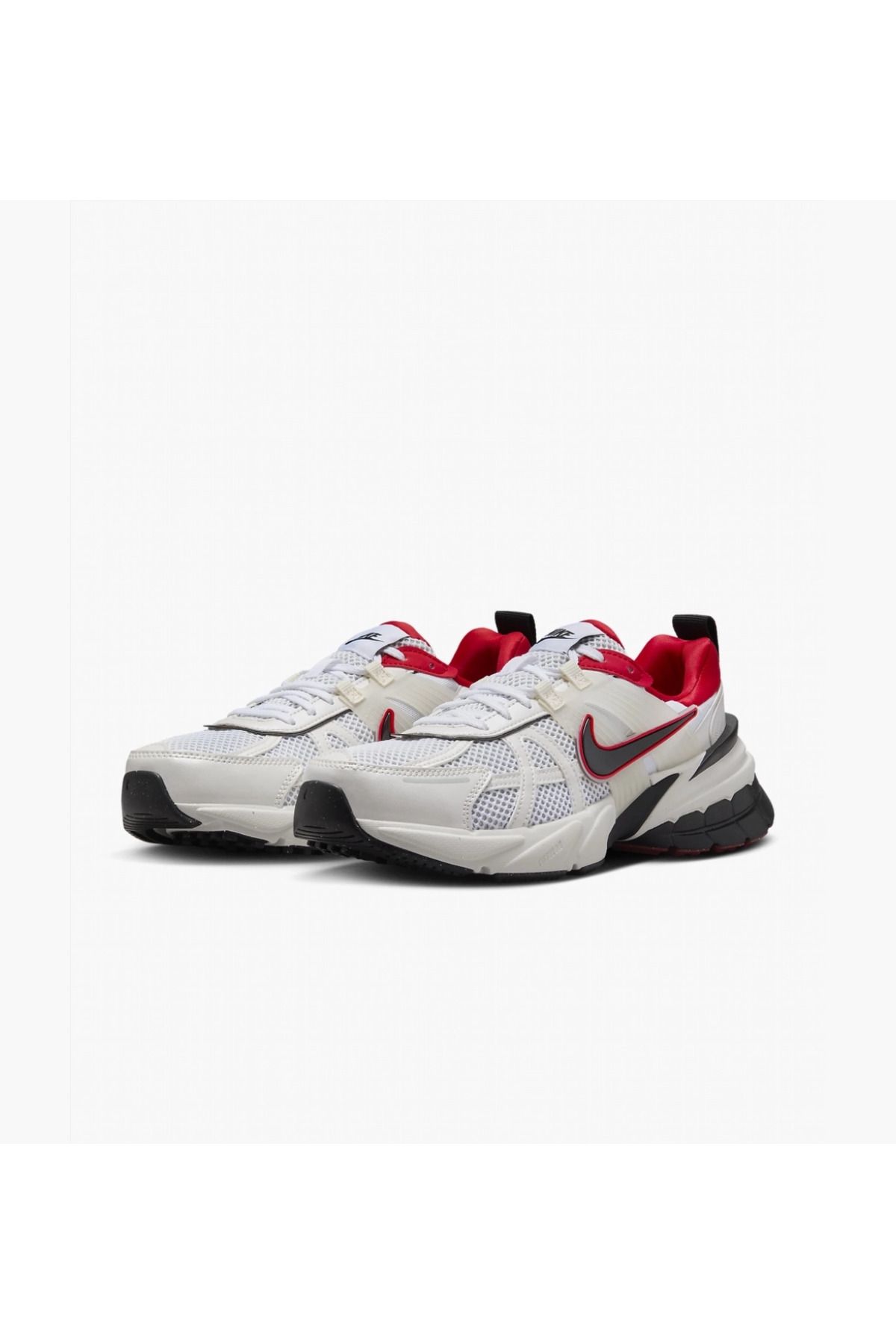 Nike-V2K Run - Metallic Summit White and Red 2