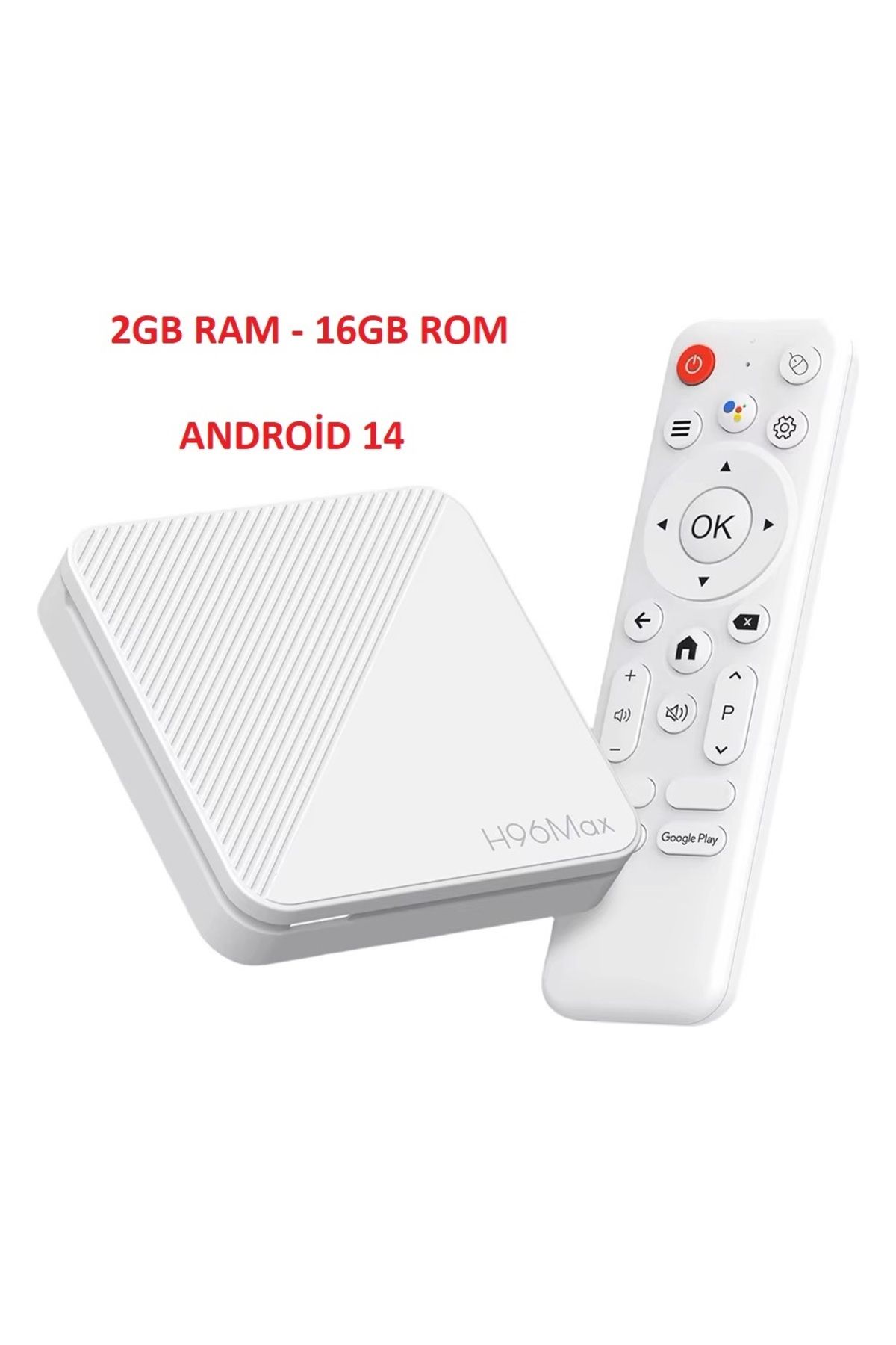 Hesapli Alisveris H96 Max 4K H313 Android 14 TV Box WİFİ 6  (2 GB RAM - 16 GB ROM)