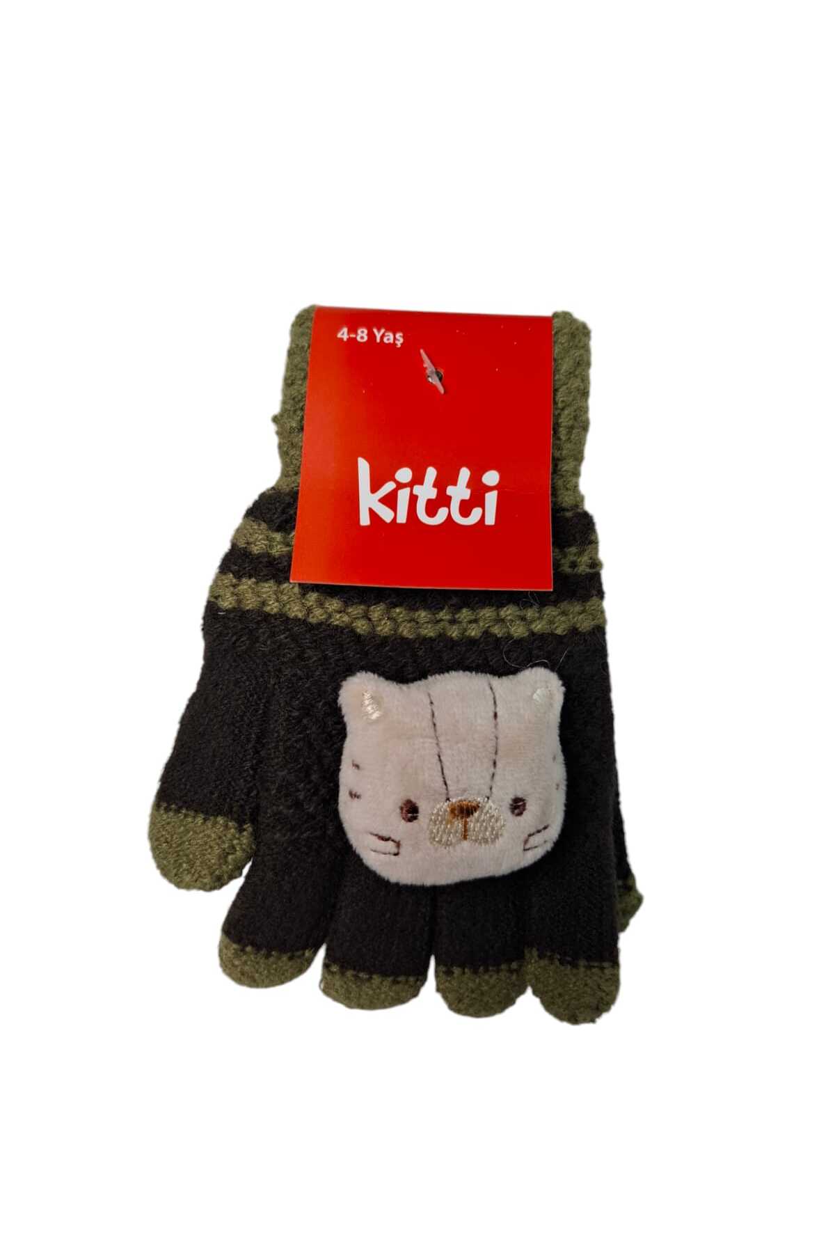 Kitti Spteks Kitti 4-8 Yaş Çocuk Erkek Örme Eldiven fotoğrafı 2 (önizleme)