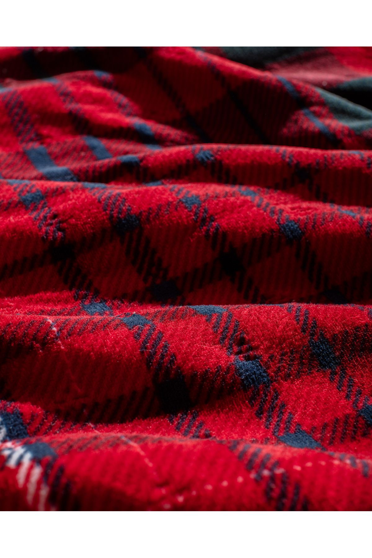 Madame Coco-Jonzais Sherpa Double Bedspread - Red 7