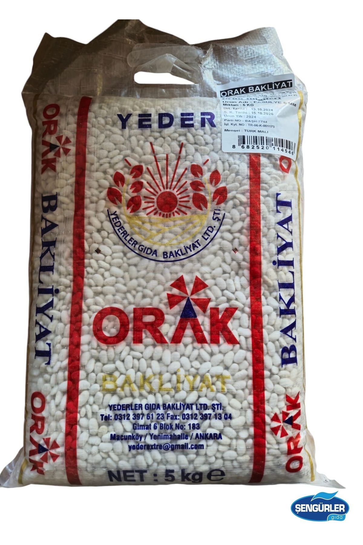 orak KURU FASÜLYE 5 KG (YENİ MAHSÜL)