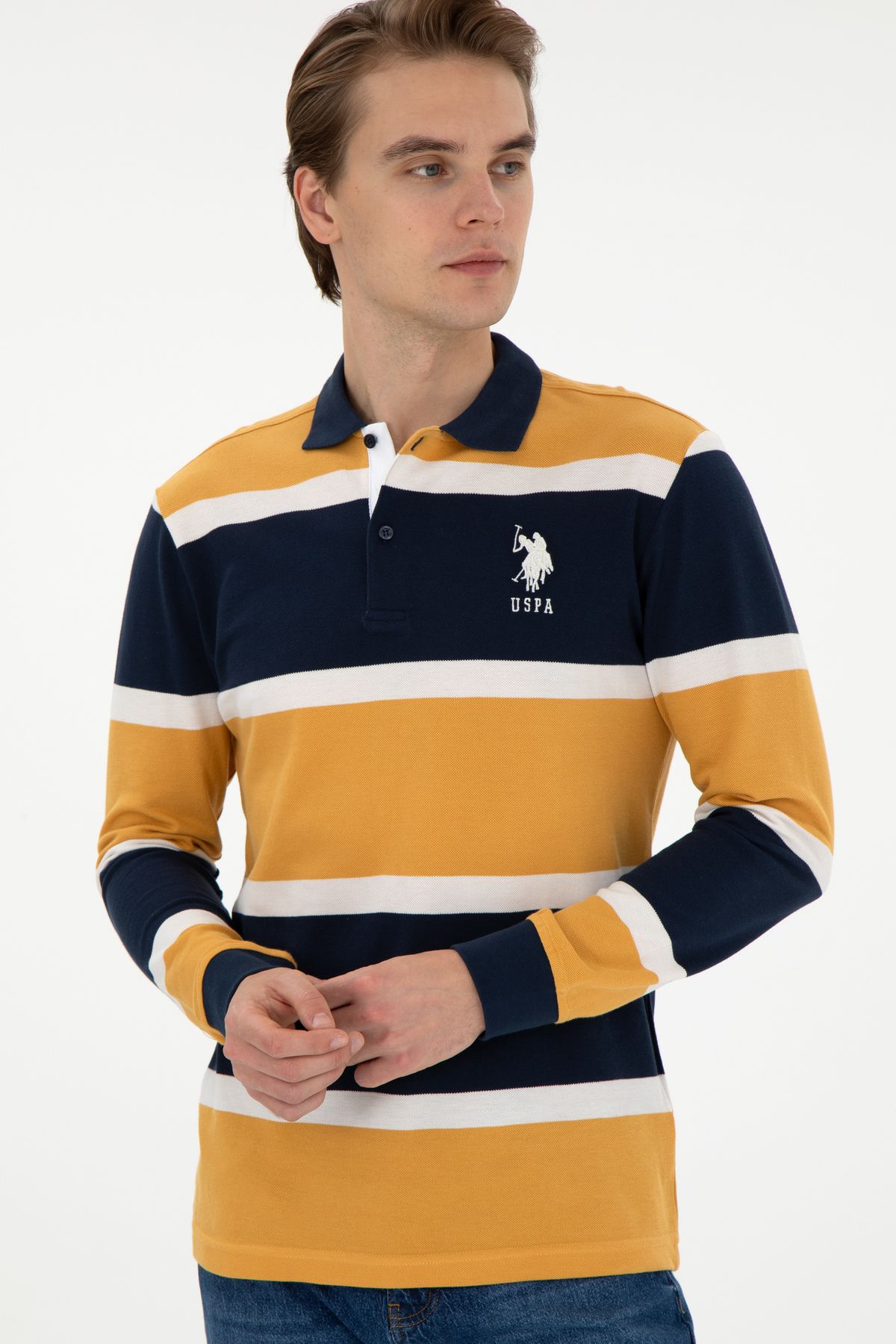 U.S. Polo Assn.-Men's Mustard Sweatshirt 50270886 -Vr072 3