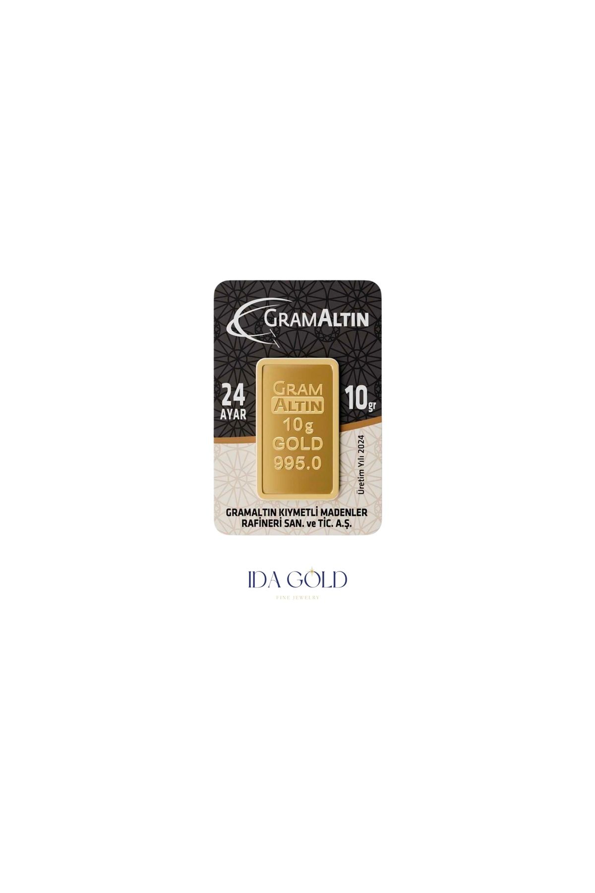 IDA GOLD İar 10 Gram 24 Ayar İar Gramaltın