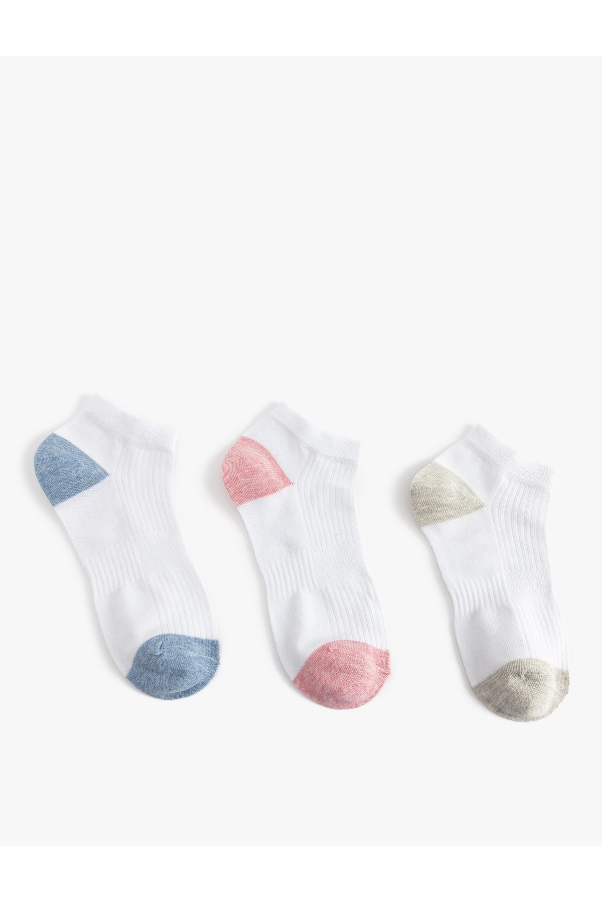 Koton-Set of 3 Multicolored Booties Socks 2