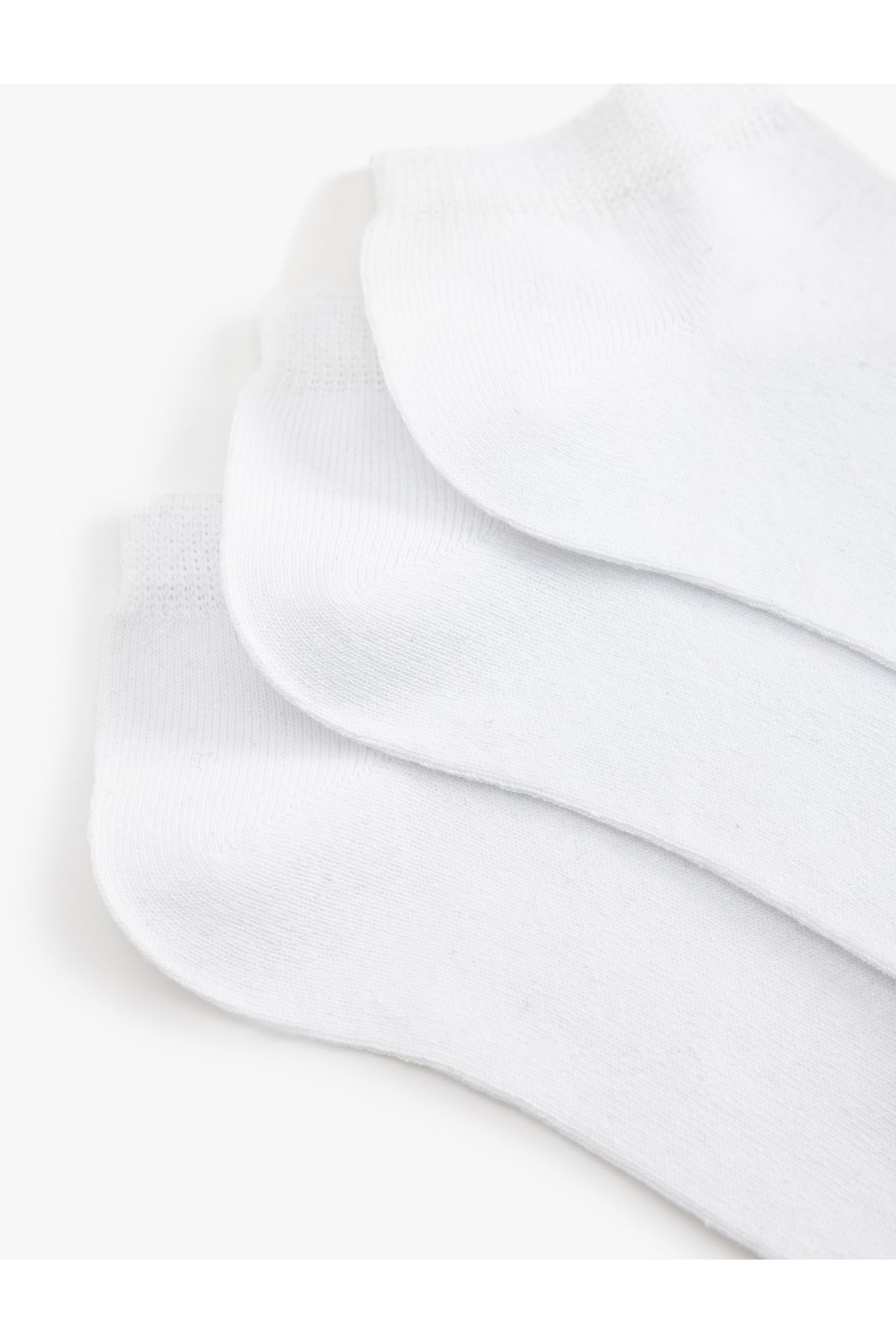 Koton-Set of 3 Basic Booties Socks with Cotton Blend 3