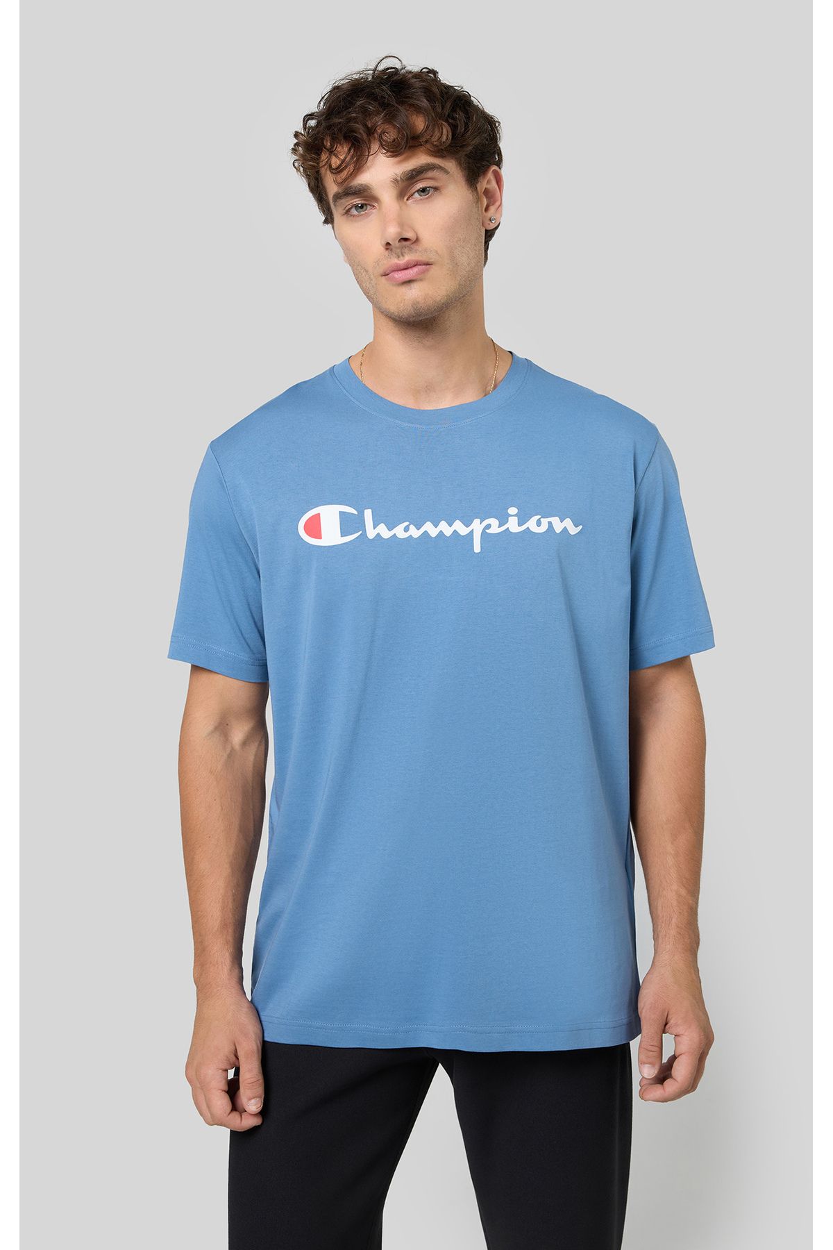 تی شرت آبی مردانه فروشگاه اسکریپت SS TEE اورجینال Champion