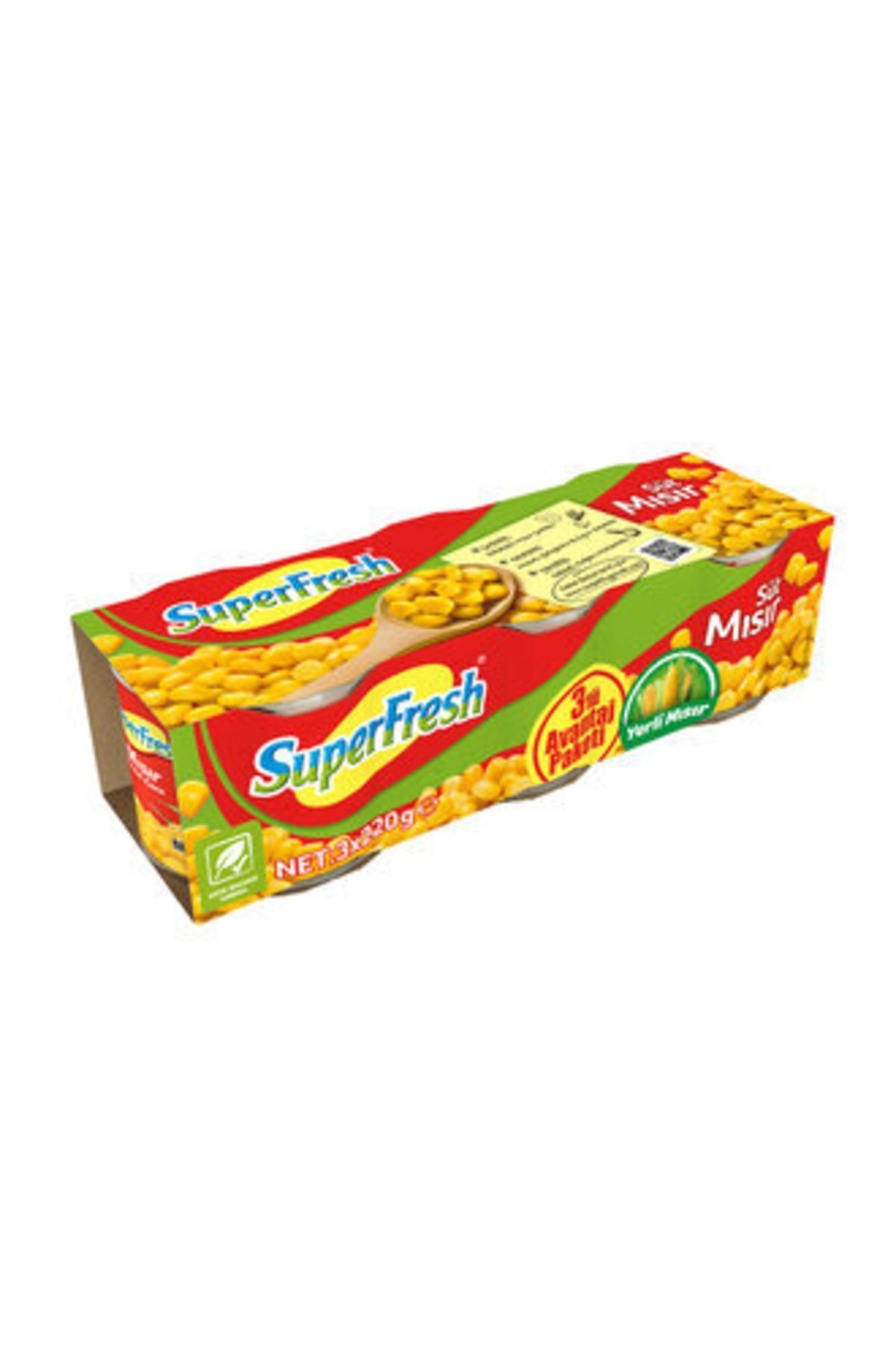 SuperFresh Süperfresh Mısır 3'lü 220gr.s