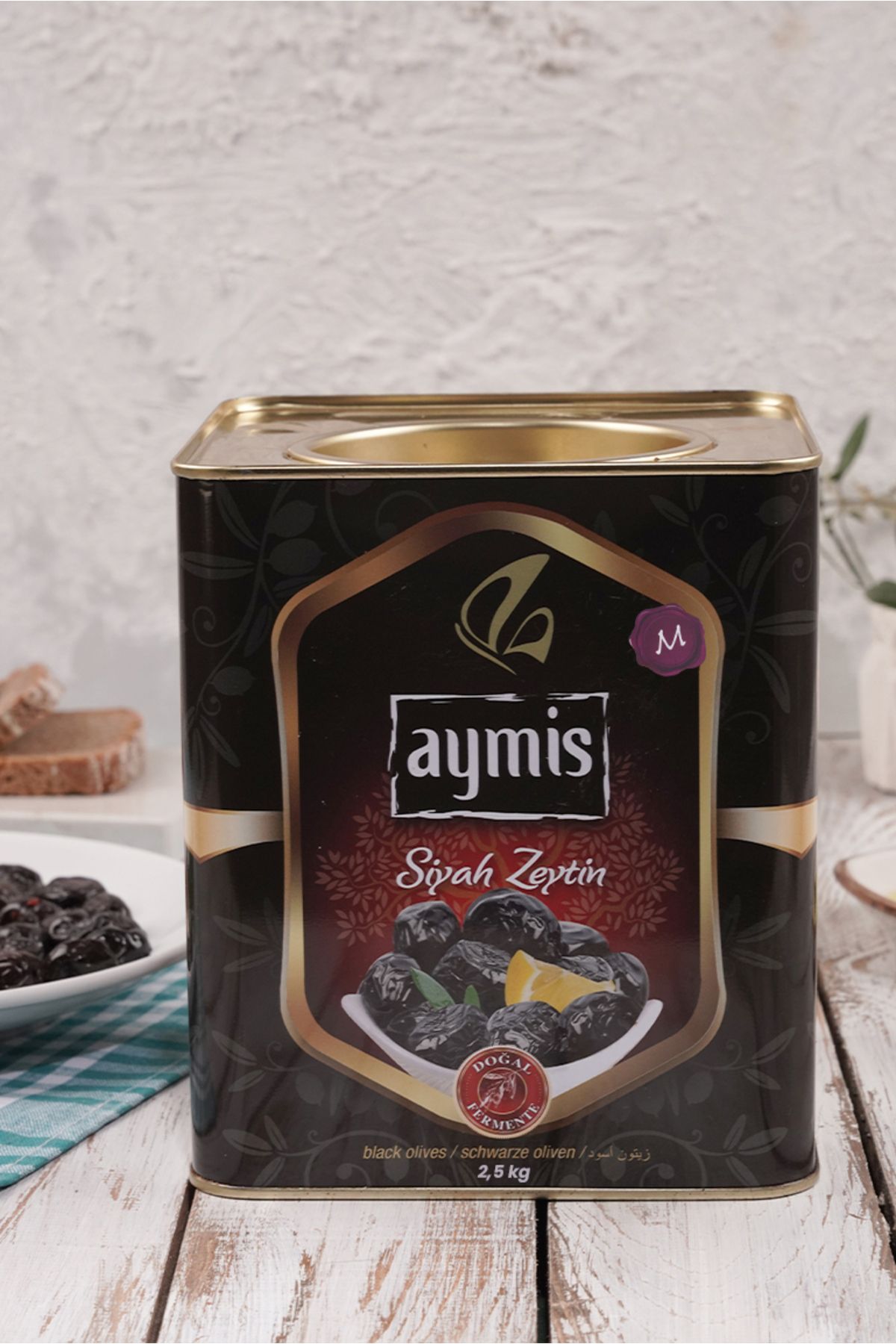 AYMİS Az Tuzlu Yağlı Sele Zeytin M 2,5 KG