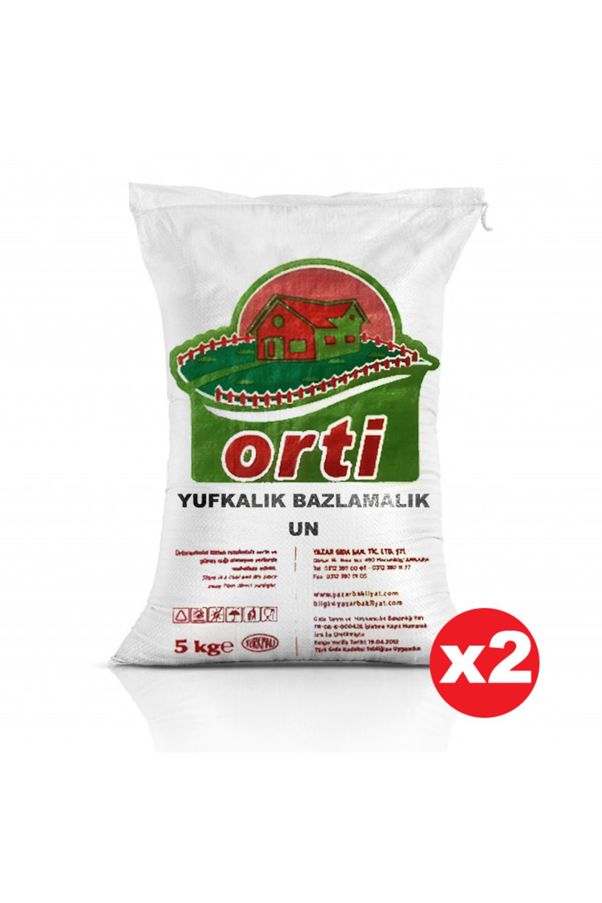 orti Yufkalık - Bazlamalık Un 5 Kg x 2 Paket