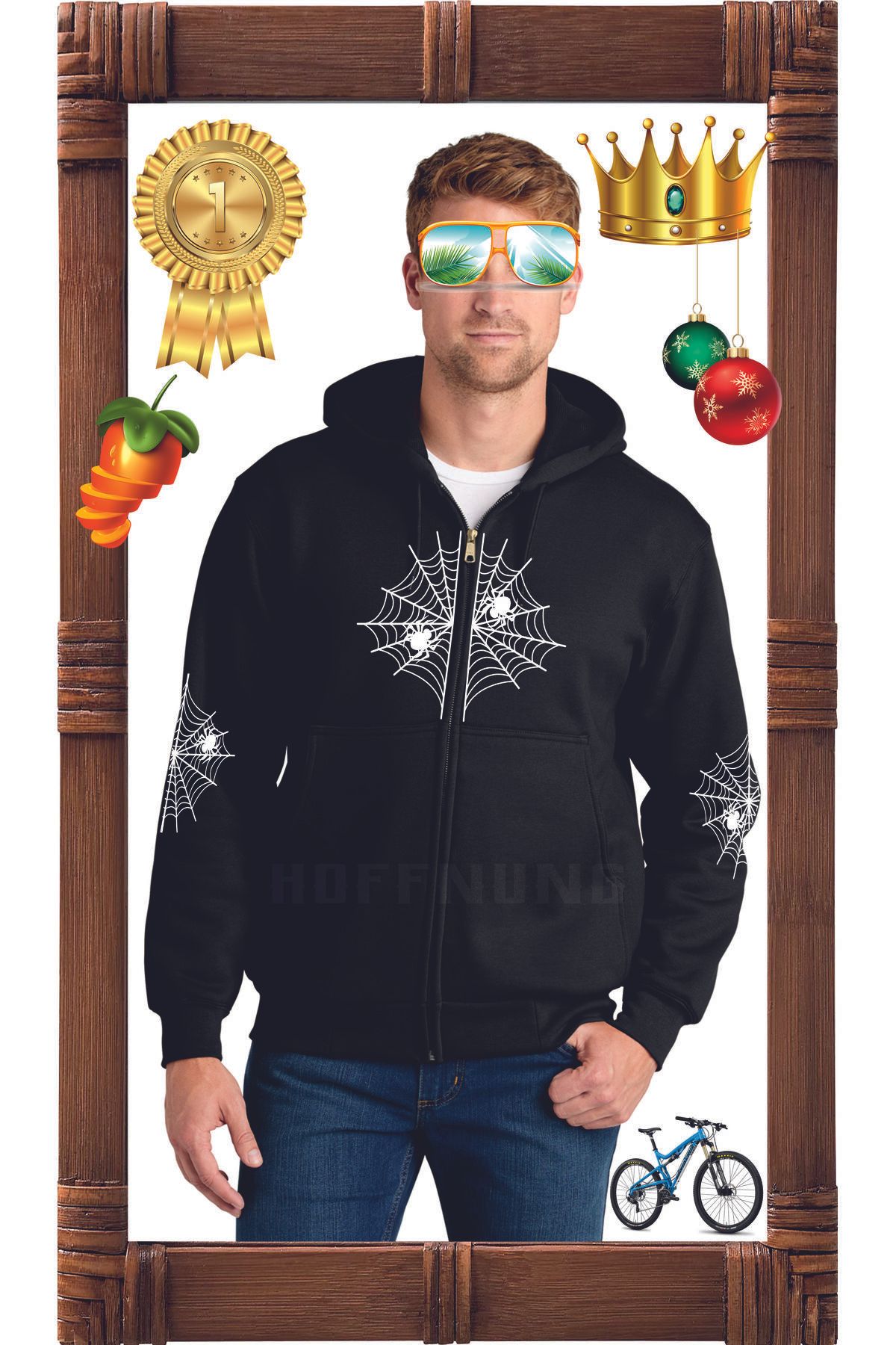 HOFFNUNG ZIP SPIDER WEB oversize Hırka