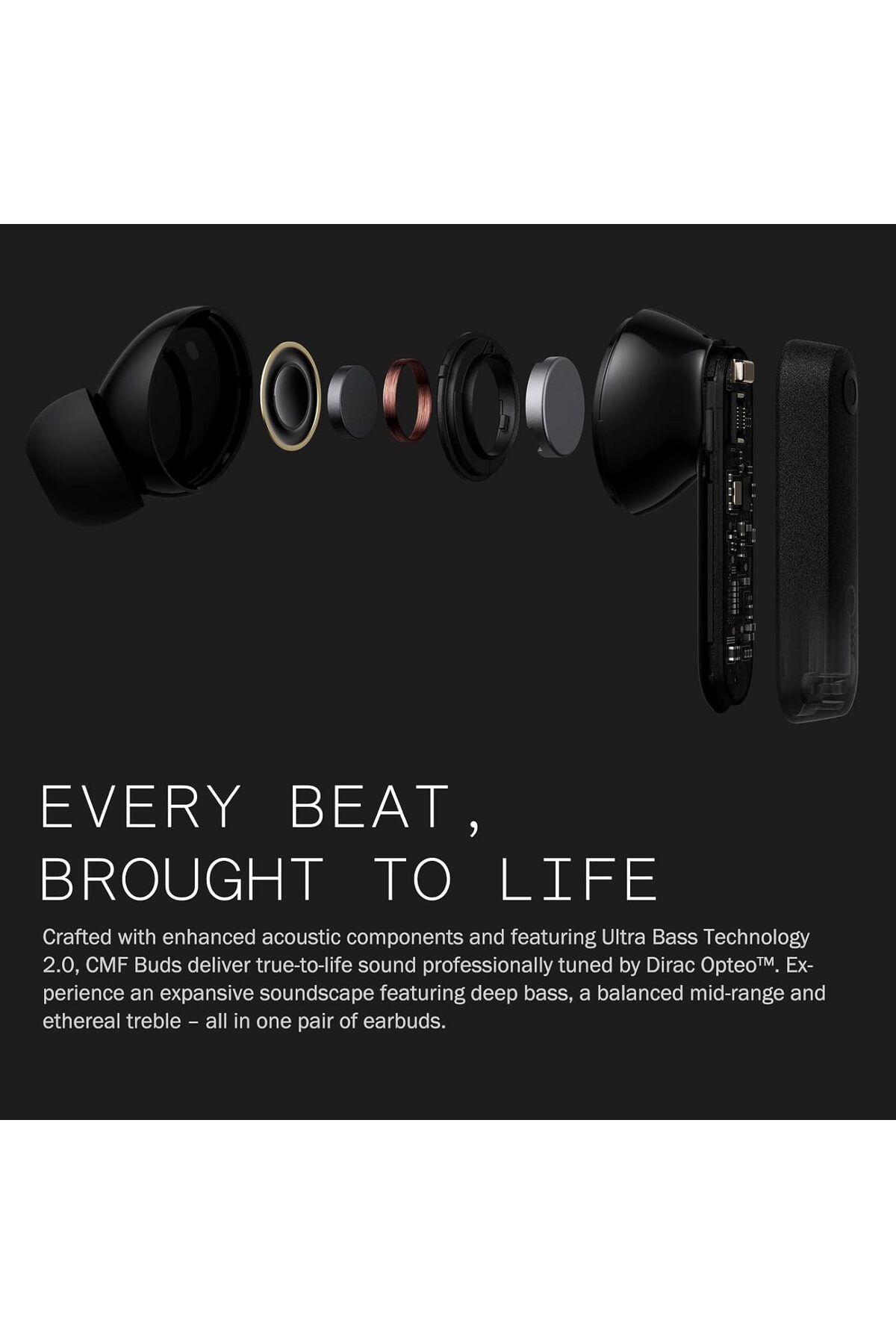 cmf by NOTHING-Buds Wireless Earbuds, 42dB Active Noise Cancellation, 35.5H Playtime, IP54 Waterproo 9