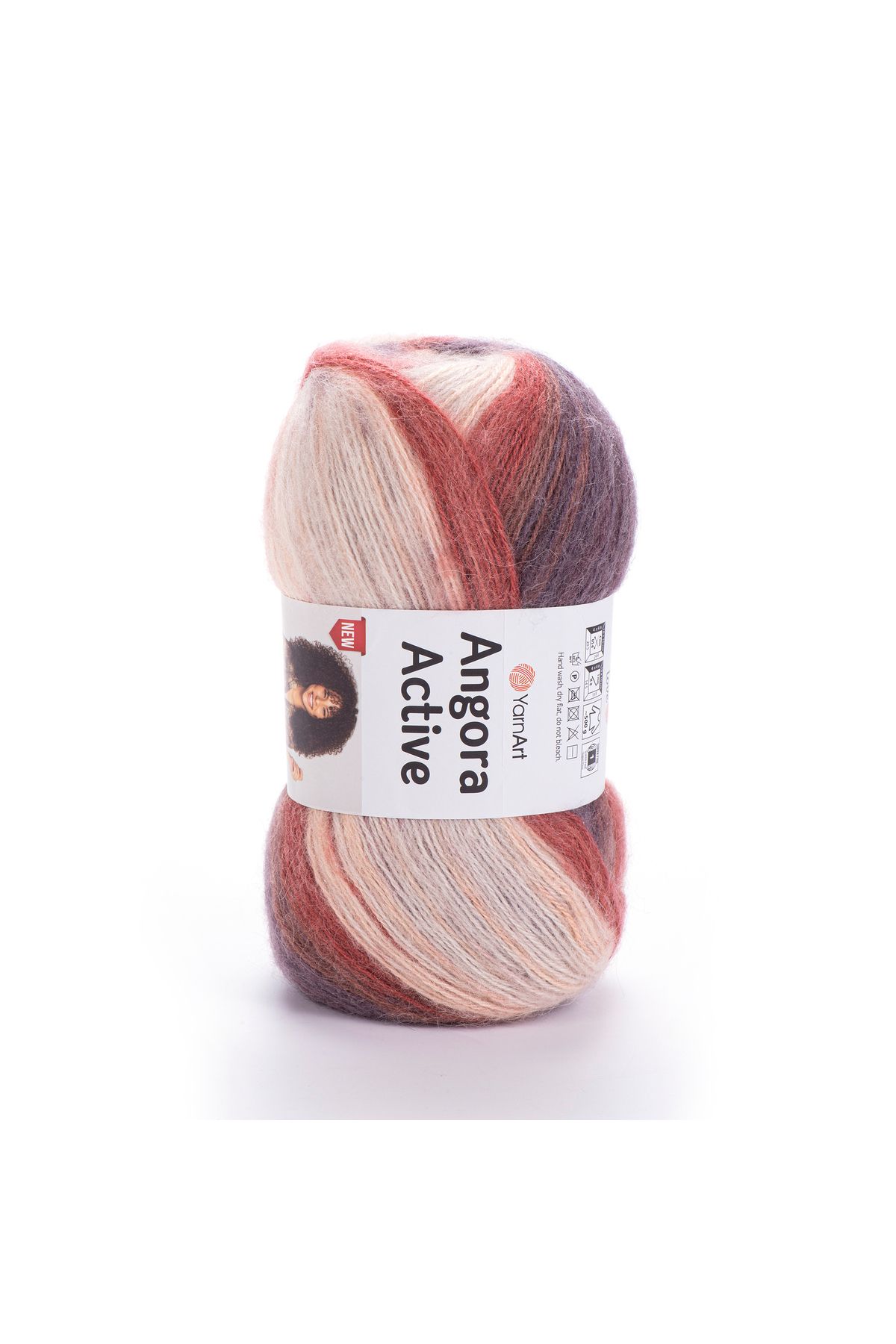 Yarnart Frăță De Tricotat Mână Marble - Angora Active Nou - 851 - One Size