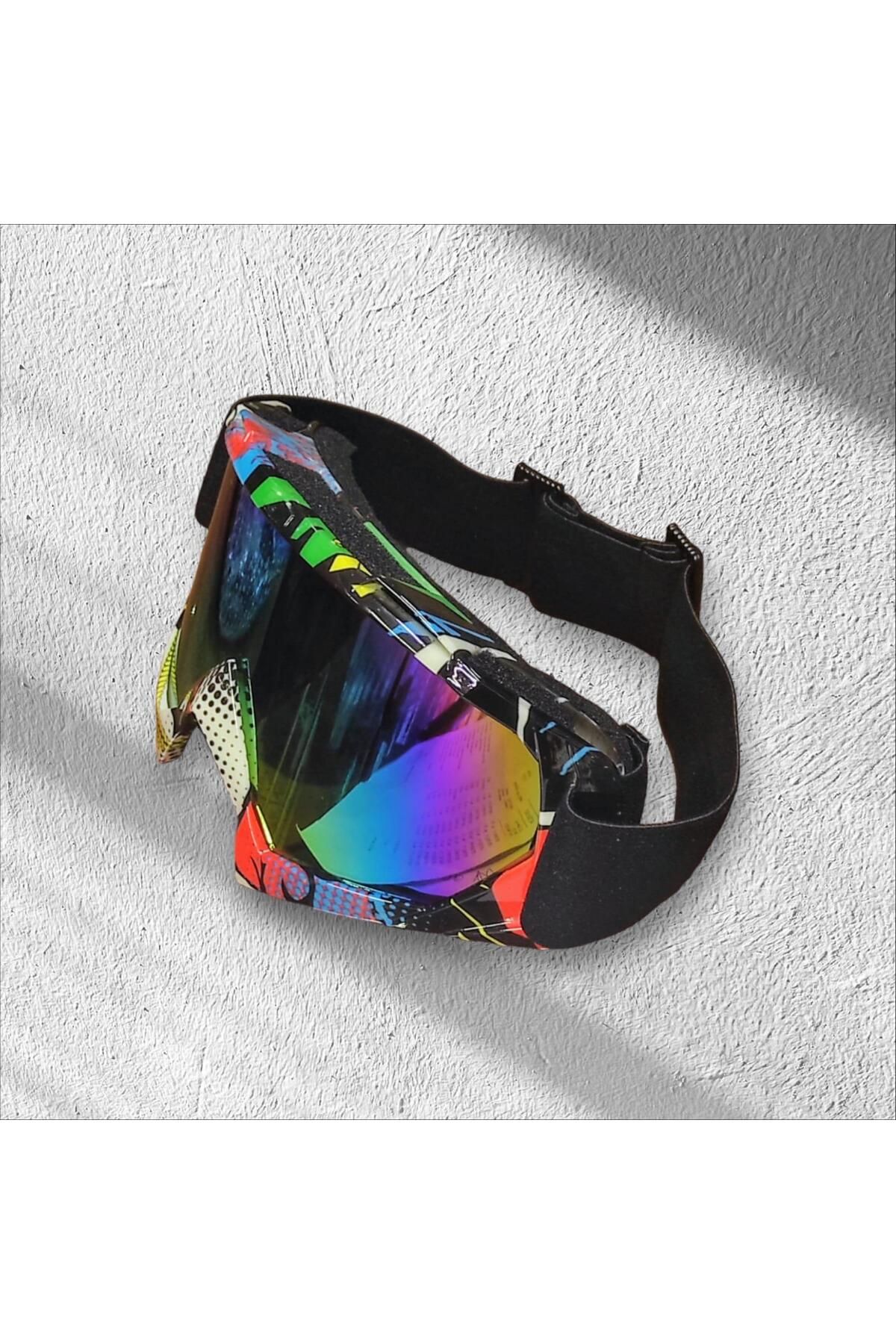 SARİSSA BİSİKLET-Xbyc G2860 - Luxury Cross Dotted Pattern Goggles, Helmet and Snowboard Ski Goggles 4