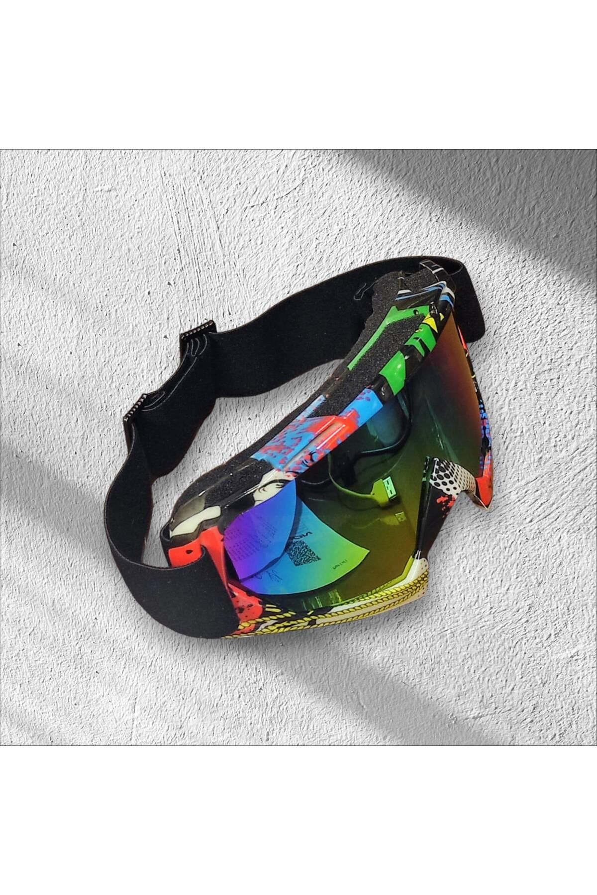 SARİSSA BİSİKLET-Xbyc G2860 - Luxury Cross Dotted Pattern Goggles, Helmet and Snowboard Ski Goggles 2