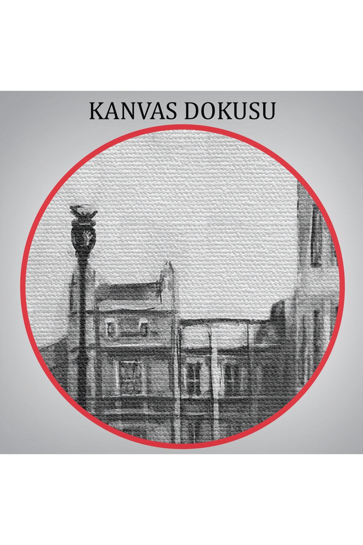 Ingiltere Londra Yağlıboya Görünüm Dekoratif Kanvas Duvar Tablosu görsel 7