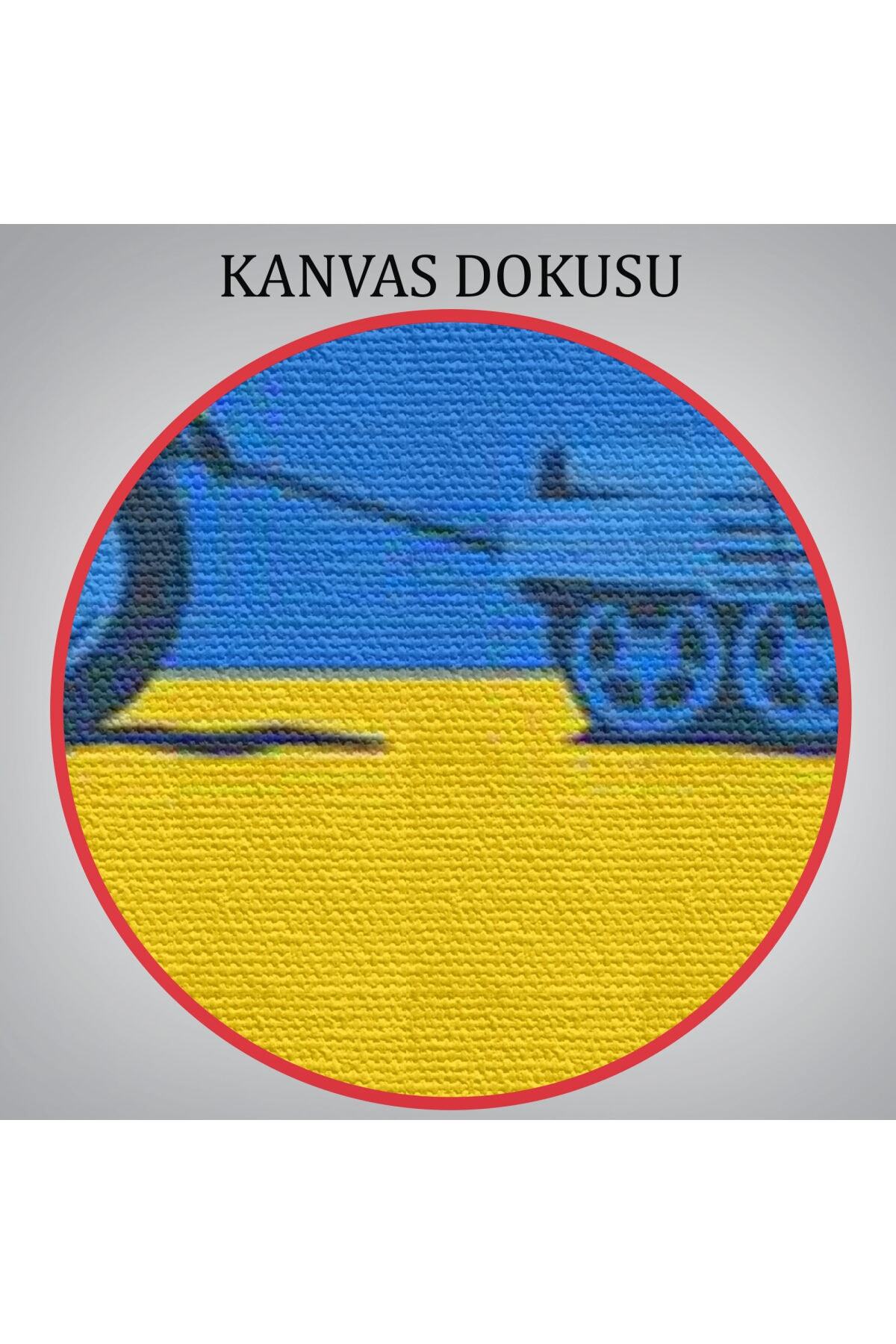 Rus Tankını Çeken Ukraynalı Çiftçi Kanvas Tablo görsel 6