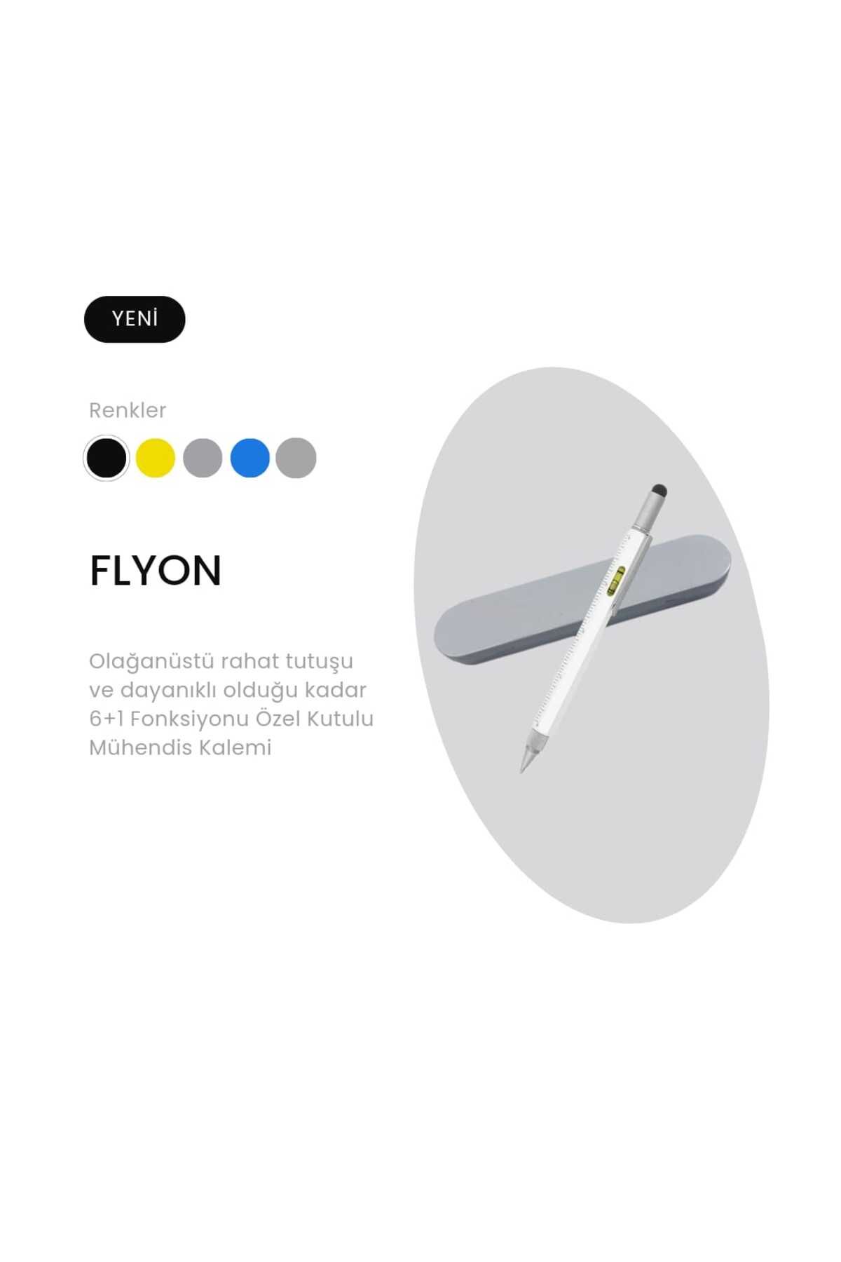 FLYON-Engineer Pen with Spirit Level Ruler and Screwdriver in 7-Function Special Box -666kb 1