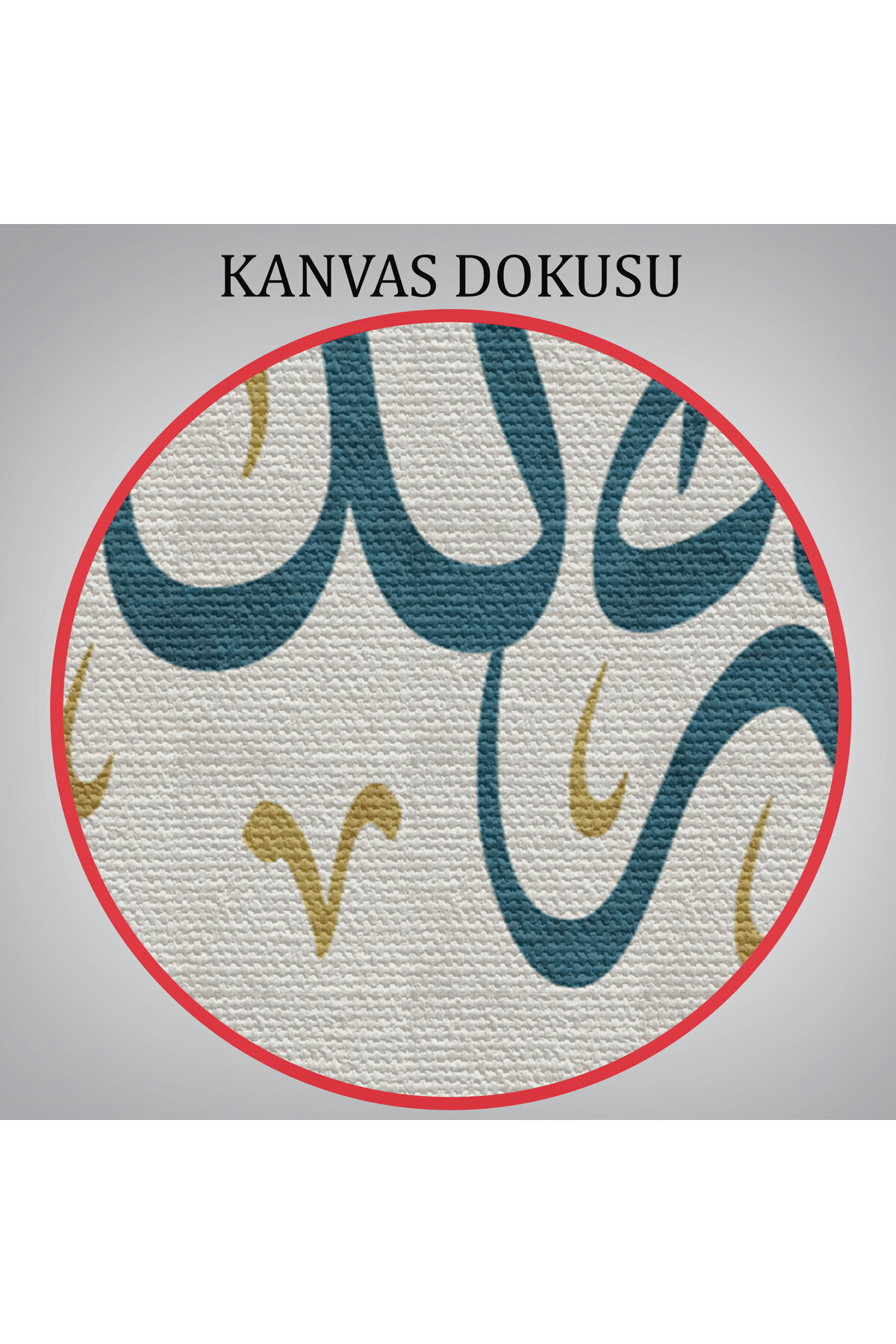 Allah'tan Başka Ilah Yoktur; Hz Muhammed Onun Kulu Ve Elçisidir Yazılı Kanvas Tablo görsel 5