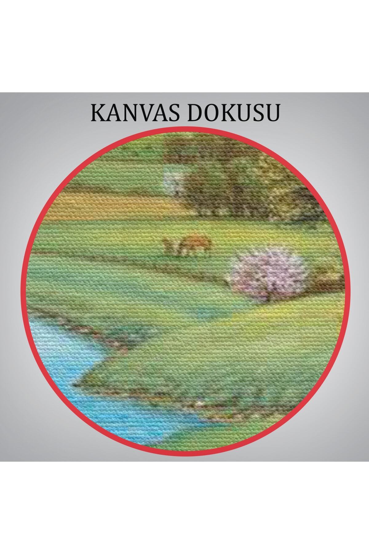 Akarsu Kenarındakı Rus Köylü Kızı Dekoratif Kanvas Duvar Tablosu görsel 7