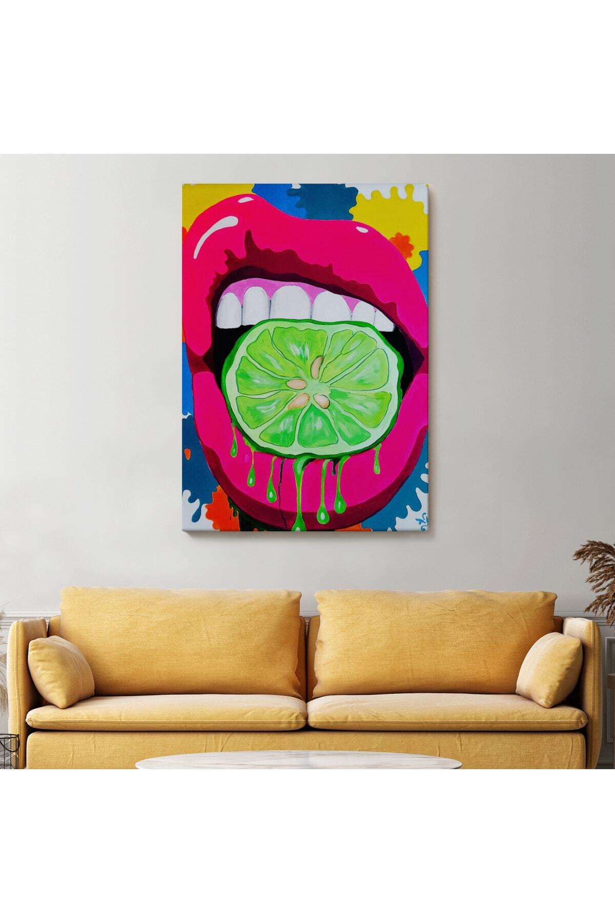 Pop Art, Sokak Sanatı Renkli Dekoratif Duvar Tablosu görsel 2