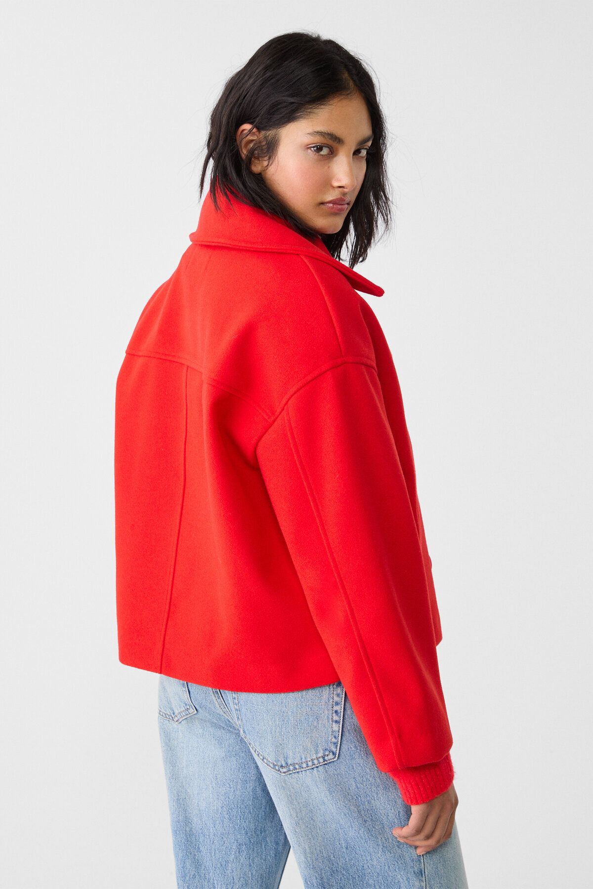 Stradivarius-Short double-breasted coat 3