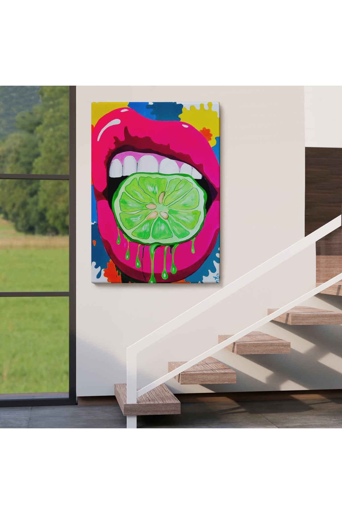 Pop Art, Sokak Sanatı Renkli Dekoratif Duvar Tablosu görsel 4