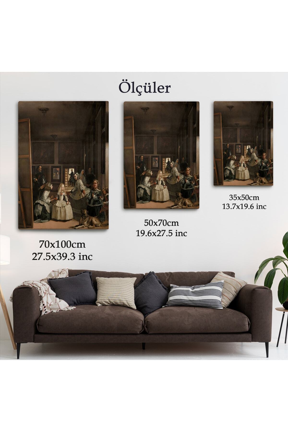 Las Meninas-diego Vel zquez Klasik Sanat Kanvas Tablo görsel 6