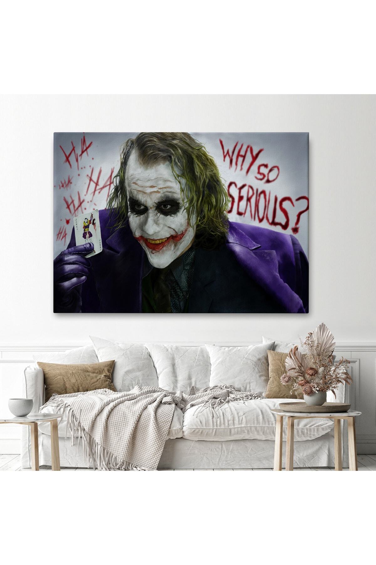 Why So Serious Joker Kanvas Tablosu görsel 2