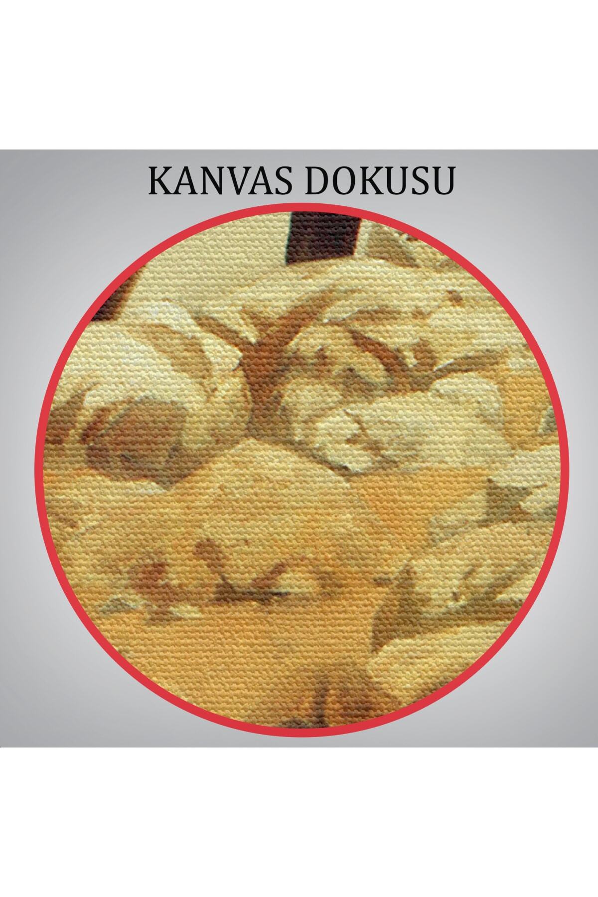 Atatürk Ve Büyük Taarruz Kanvas Duvar Tablusu görsel 6