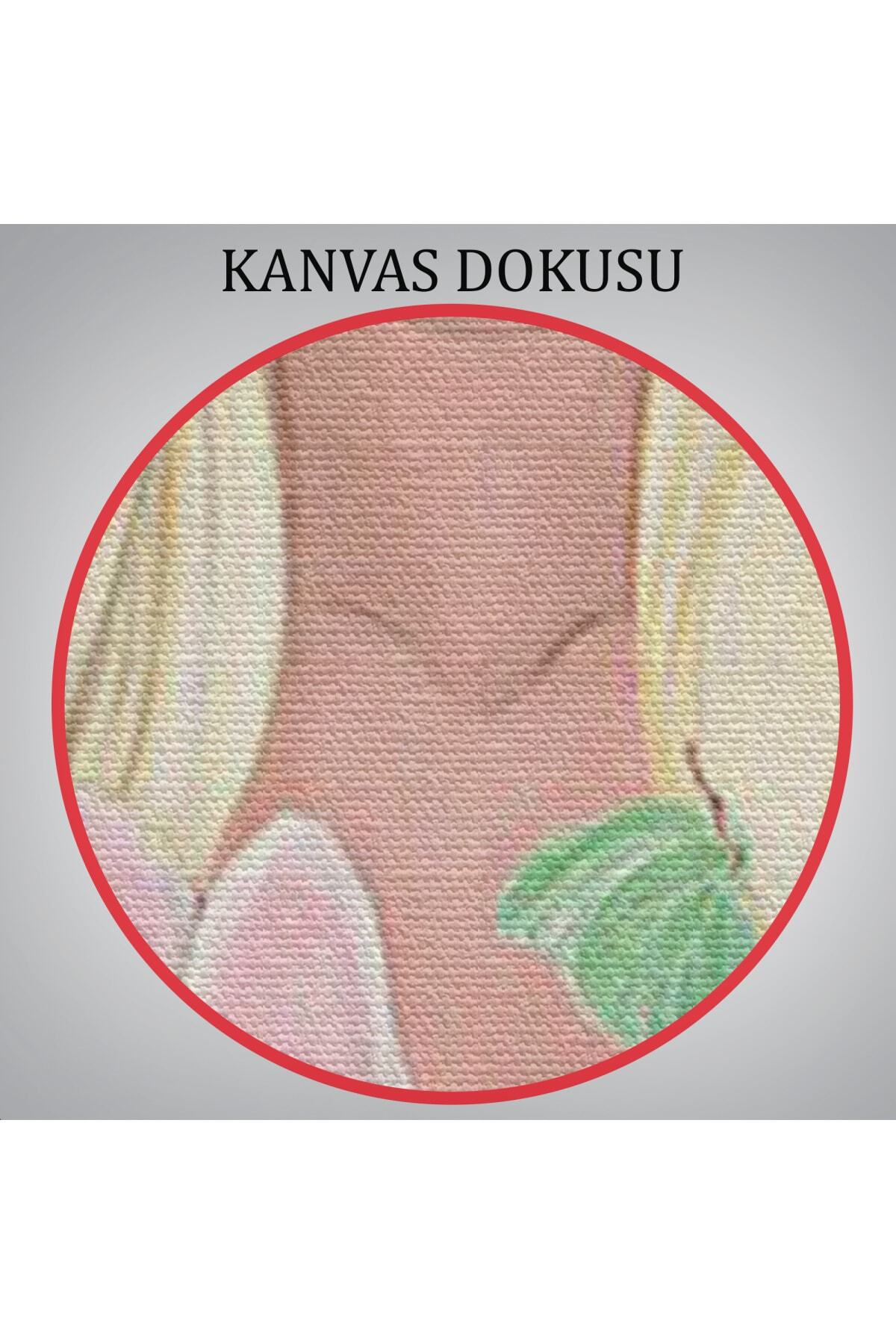 Güneş Saçan Güzel Kadın Kanvas Tablosu görsel 6