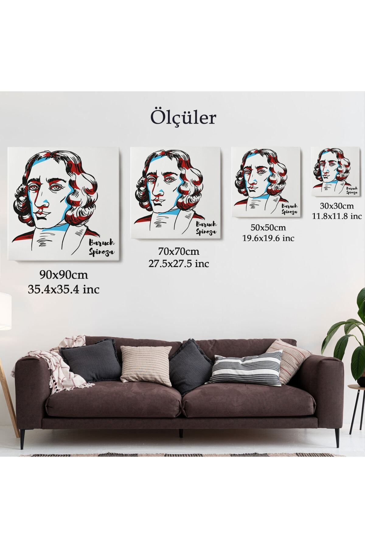 Baruch Spinoza Dekoratif Kanvas Tablo görsel 6