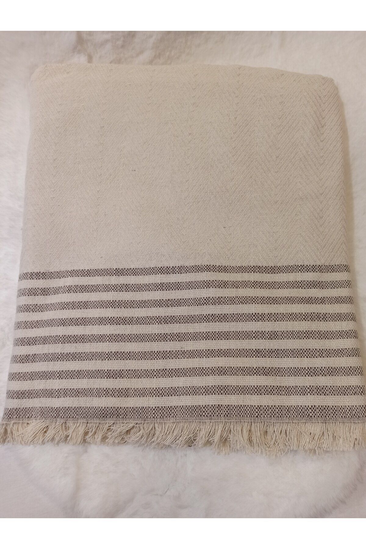 ŞENER HOME-Eco Arm Cover Buldan Scutec Bumbac Canapea Canapea Husa Canapea 170x220 Cm. Cremă de cafea 6