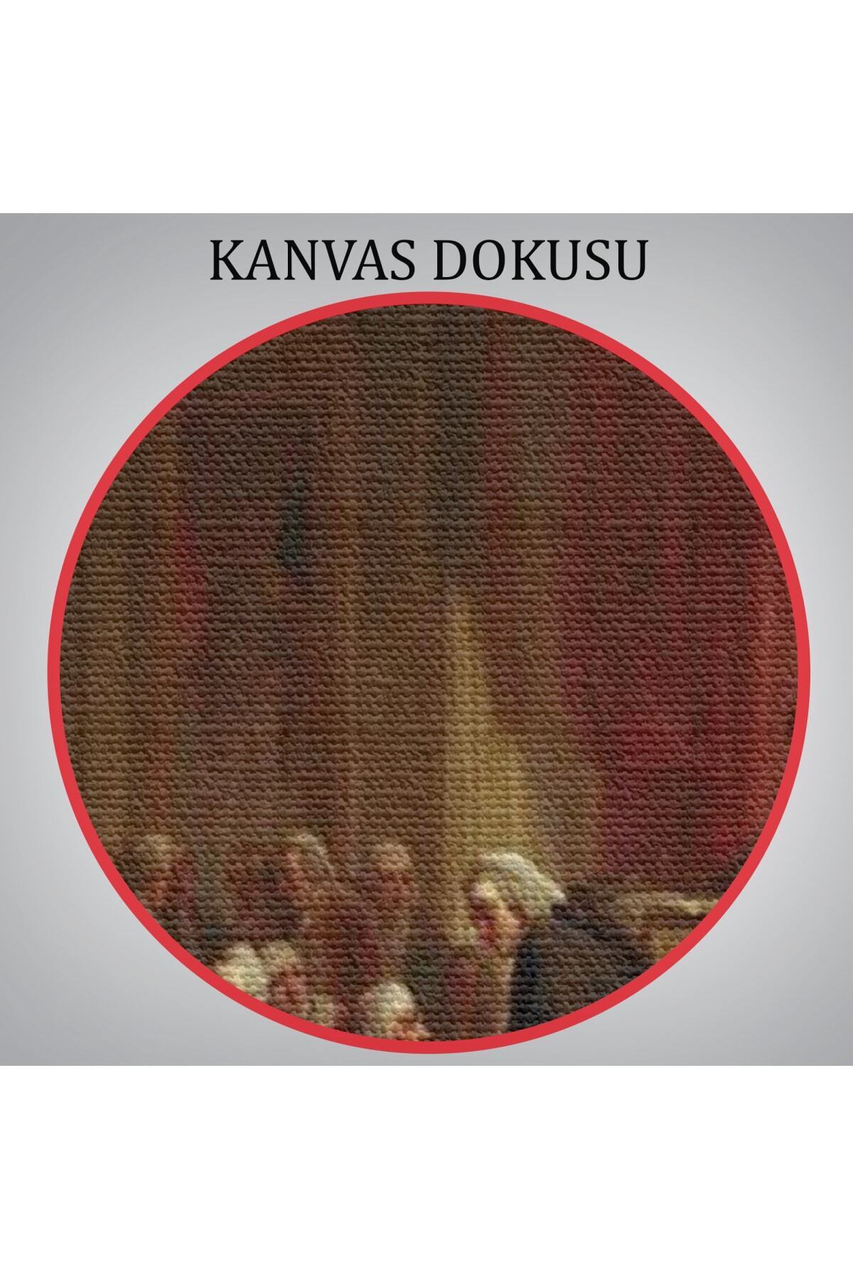 Benjamin Franklin Danışma Meclisi Huzuruna Çıkıyor Kanvas Tablosu görsel 7