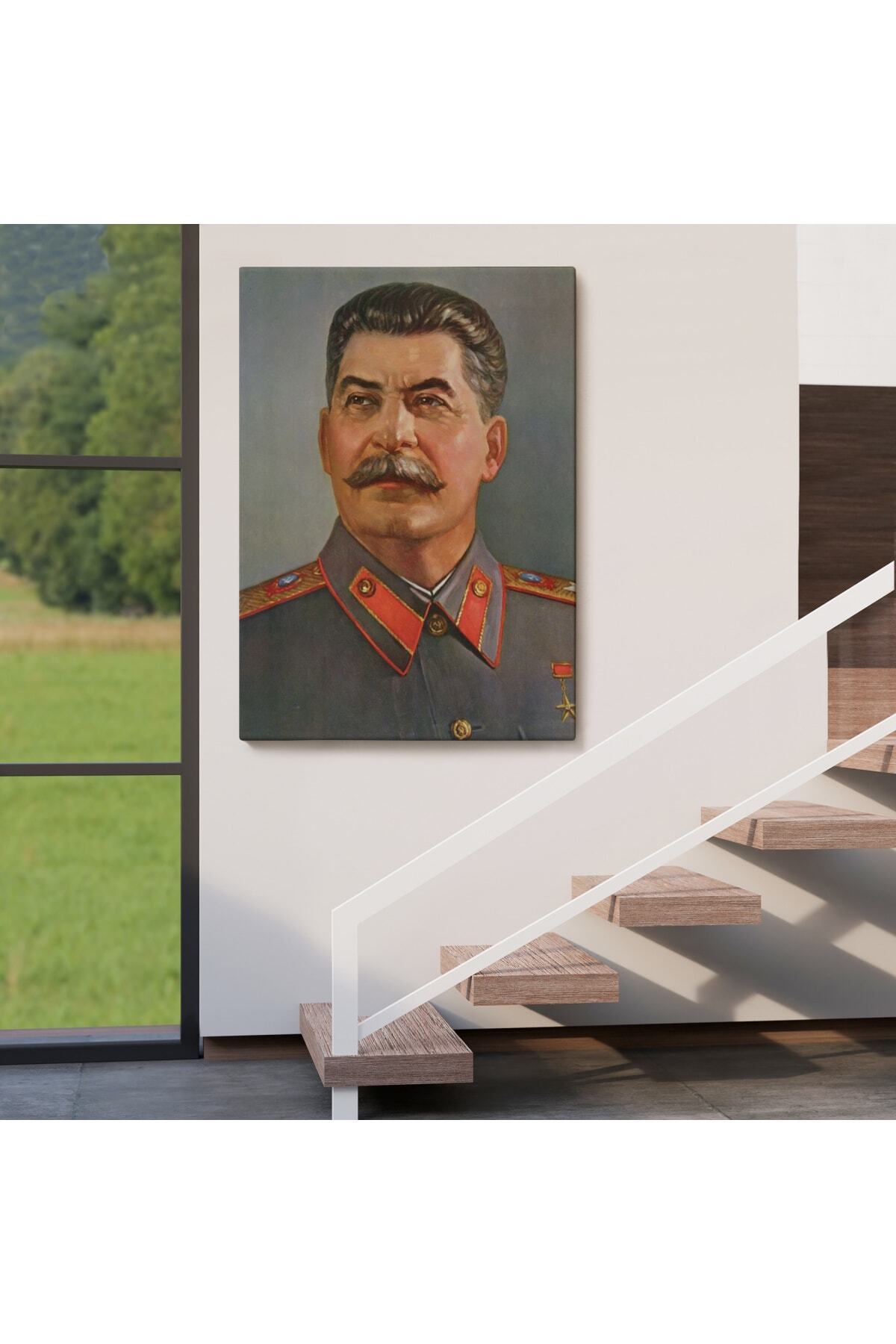 Joseph Stalin, Sovyet Sosyalist Cumhuriyetler Birliği Diktatörü Kanvas Tablosu görsel 4