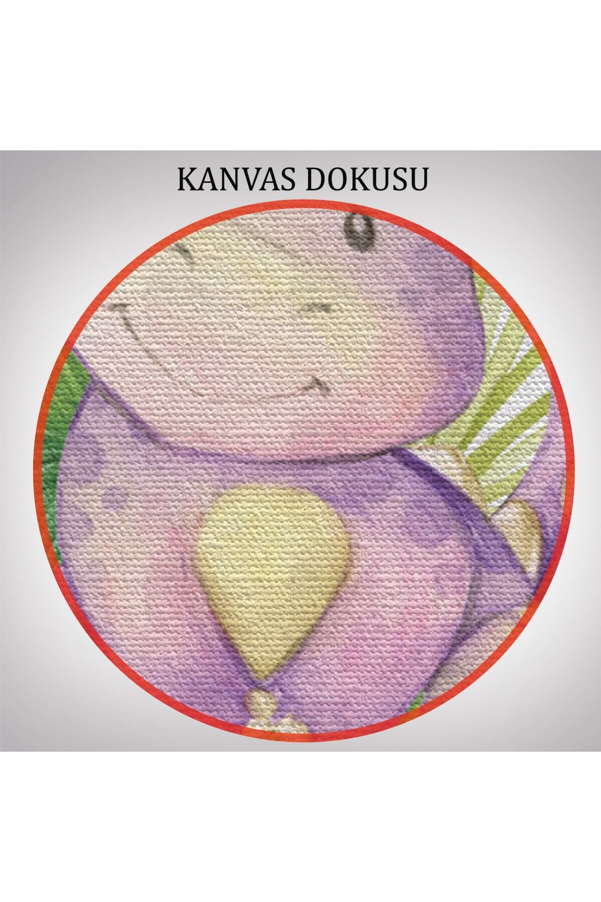 3 lü Tablo Sevimli Dinozor Dekoratif Kanvas Duvar Tablo Seti görsel 5